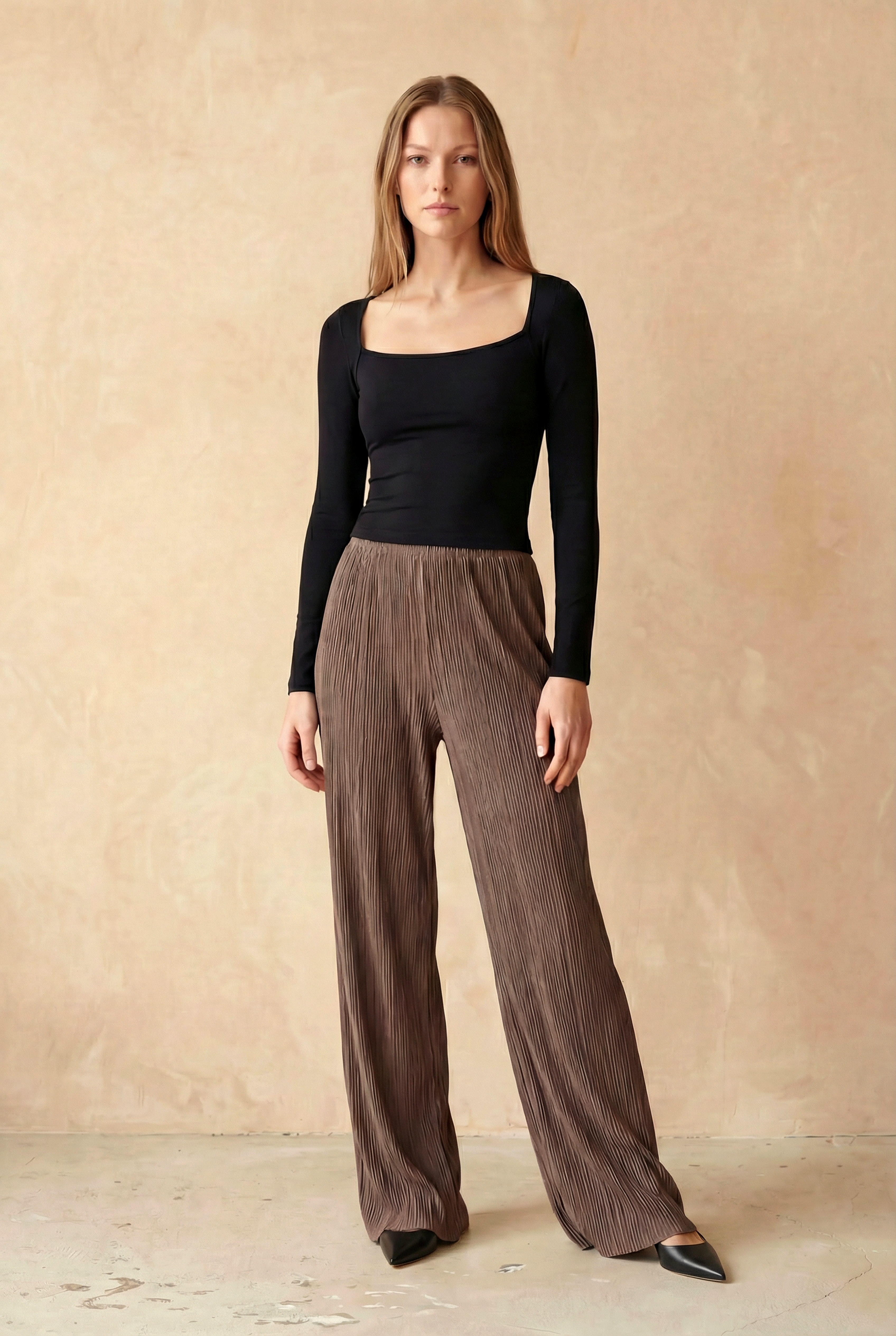 Siyah Kare Yaka Uzun Kollu Kadın Crop Body CECILIA CROP TOP - Blouse - Westmark London EU(TR) Store Organik Pamuklu Sürdürülebilir Moda