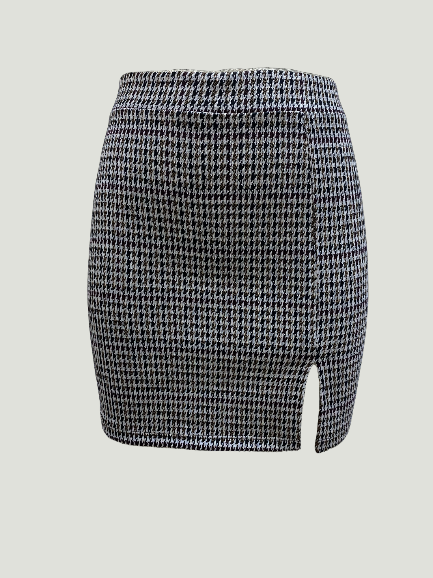 Kahverengi Bej Desenli Orta Bel Kadın Etek JULIET - Skirt - Westmark London EU(TR) Store Organik Pamuklu Sürdürülebilir Moda