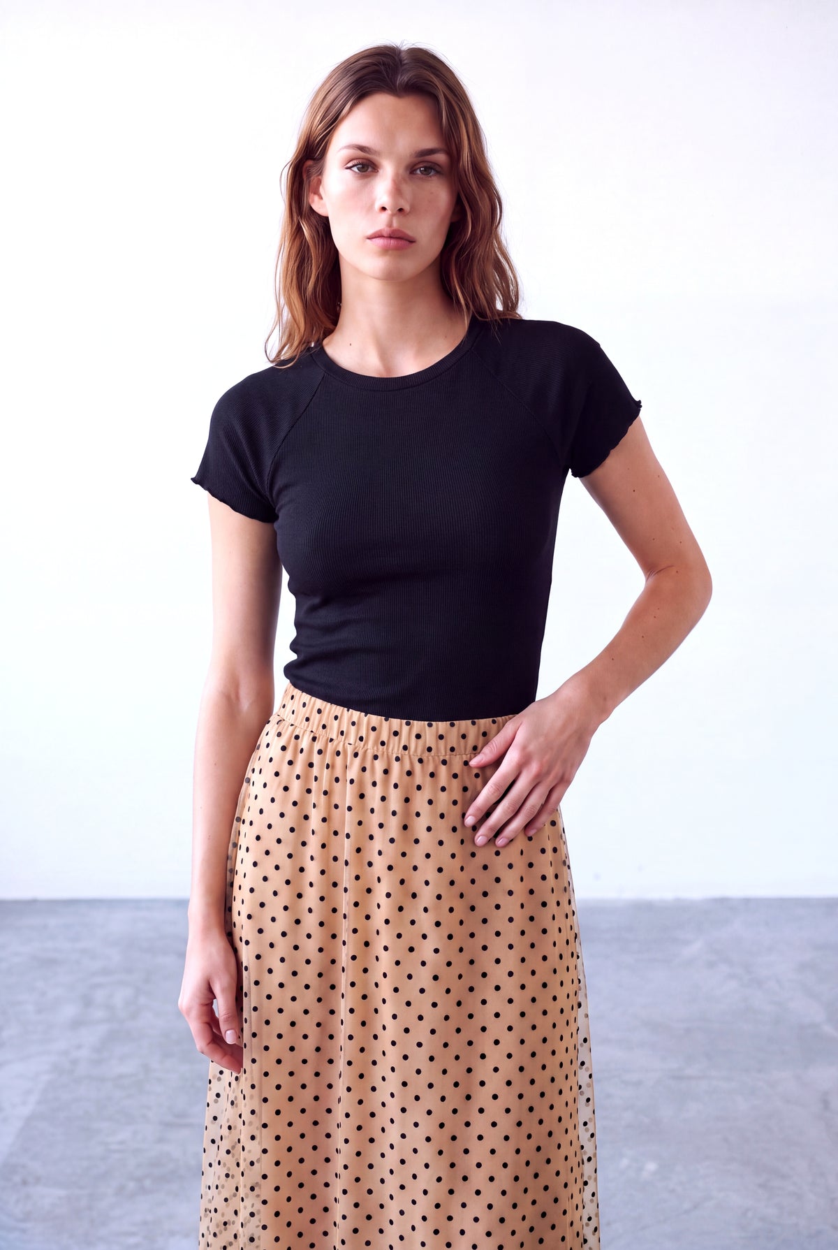 Siyah Kadın Siyah Pamuklu Kaşkorse Bisiklet Yaka Kısa Reglan Kol Baby Overlock Detaylı T-Shirt LUCY - Top - Westmark London EU(TR) Store Organik Pamuklu Sürdürülebilir Moda