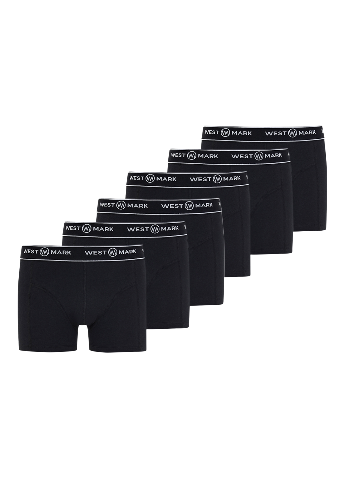 6'lı Siyah Pamuklu Regular Fit Erkek Boxer Seti ATLAS TRUNK - Trunks - Westmark London EU(TR) Store Organik Pamuklu Sürdürülebilir Moda