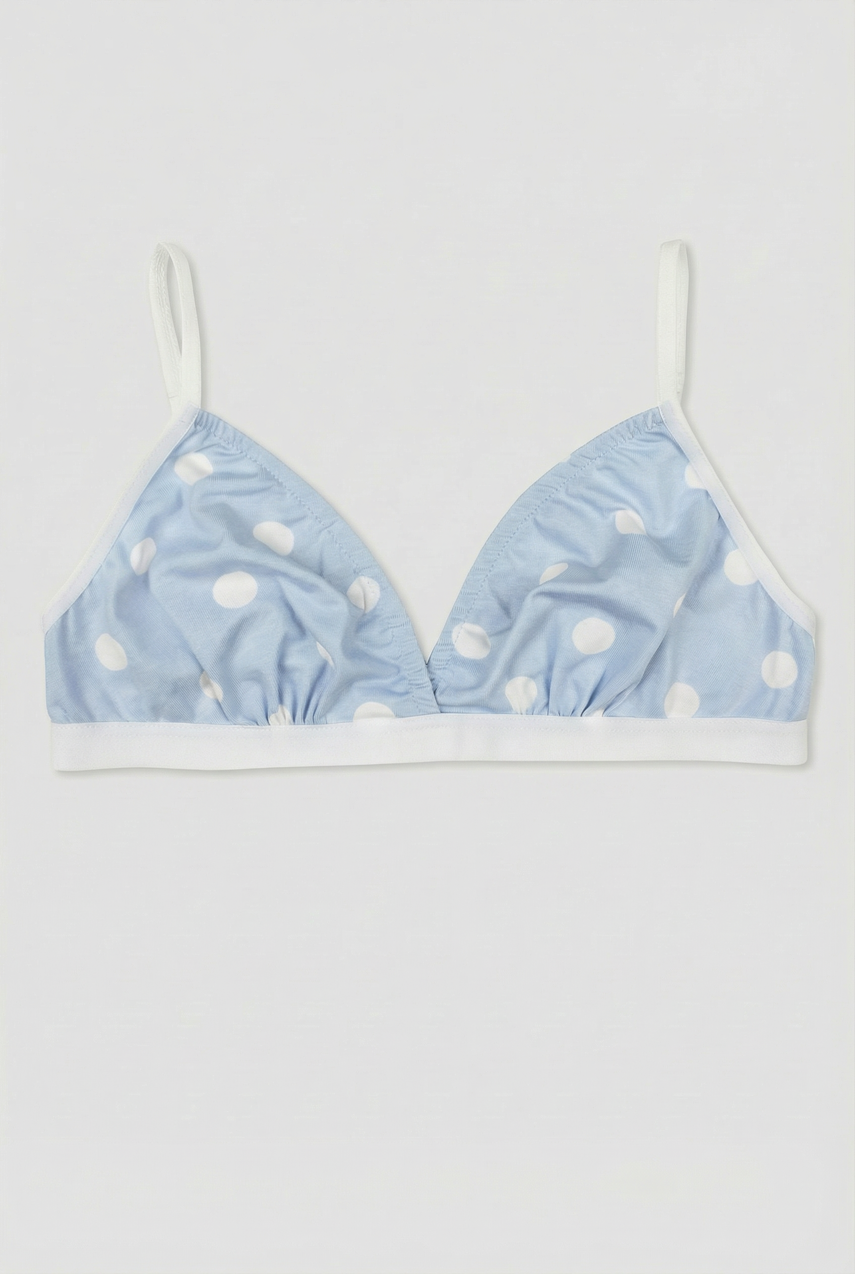 2'li Mavi, Beyaz Pamuk / Elastan Kız Çocuk Puantiyeli Bralet Set LCVICTORIA - Underwear - Westmark London EU(TR) Store Organik Pamuklu Sürdürülebilir Moda