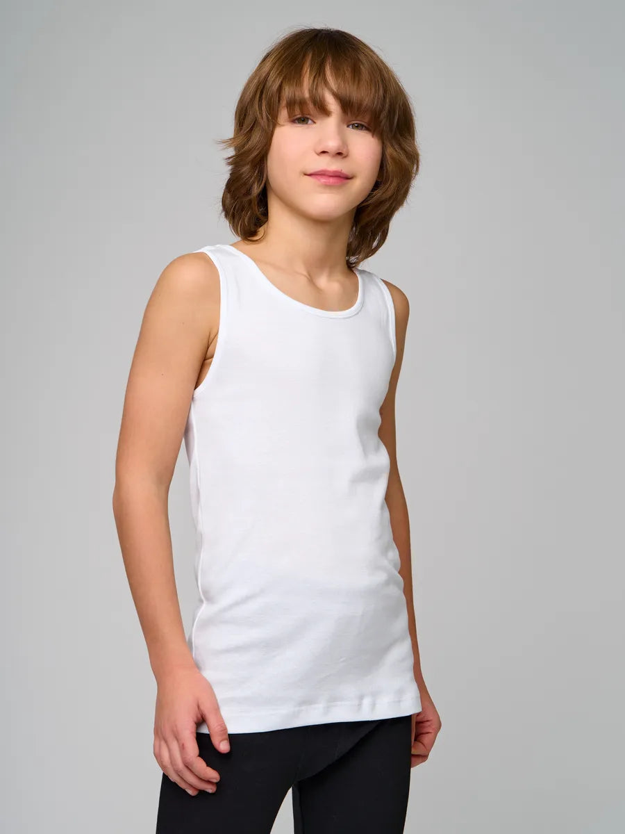 Beyaz Pamuk Erkek Çocuk Atlet LCMICHAEL - Underwear - Westmark London EU(TR) Store Organik Pamuklu Sürdürülebilir Moda
