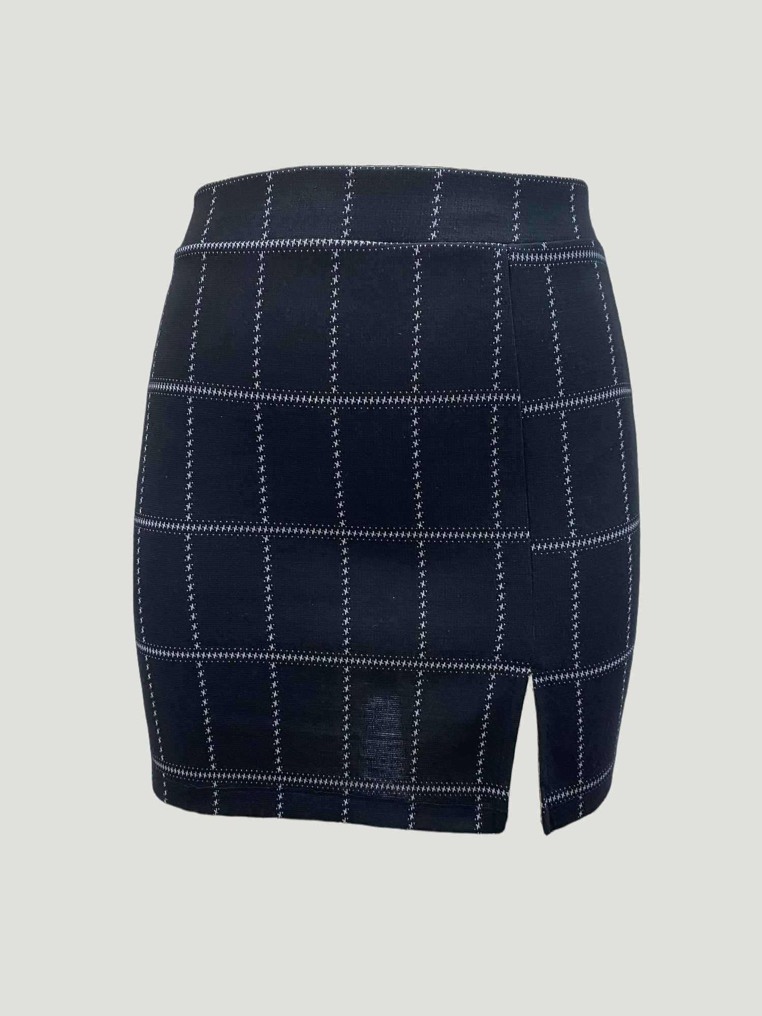 Siyah Kare Desenli Orta Bel Kadın Etek JULIET - Skirt - Westmark London EU(TR) Store Organik Pamuklu Sürdürülebilir Moda