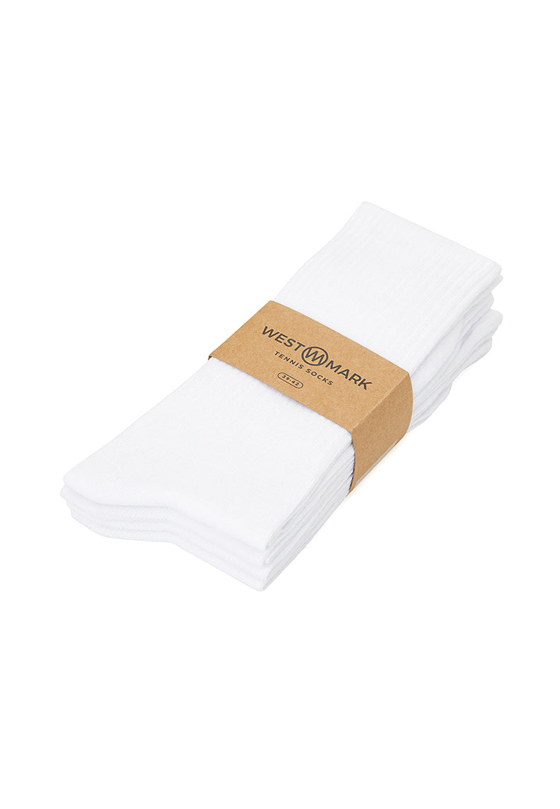 5'li Beyaz Pamuk Karışımlı Uzun Boy Kadın Çorap Seti TENNIS - Socks - Westmark London EU(TR) Store Organik Pamuklu Sürdürülebilir Moda