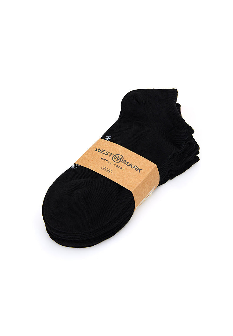7'li Siyah Pamuk Karışımlı Bilek Boy Kadın Çorap Seti ANKLE - Socks - Westmark London EU(TR) Store Organik Pamuklu Sürdürülebilir Moda