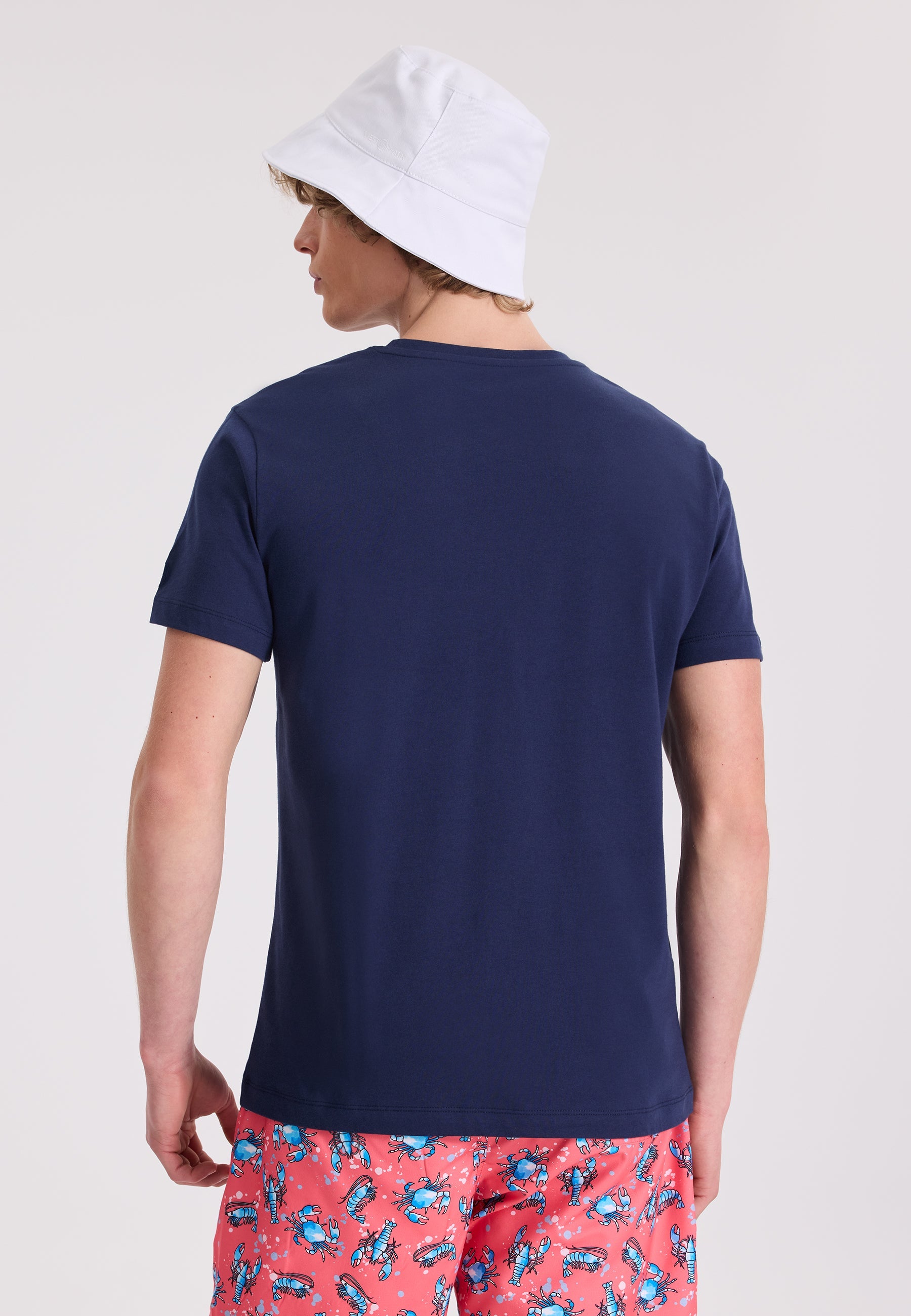 Lacivert Baskılı Bisiklet Yaka Pamuklu Regular Fit Erkek T-Shirt WMCHEST LOBSTER - T-Shirt - Westmark London EU(TR) Store Organik Pamuklu Sürdürülebilir Moda