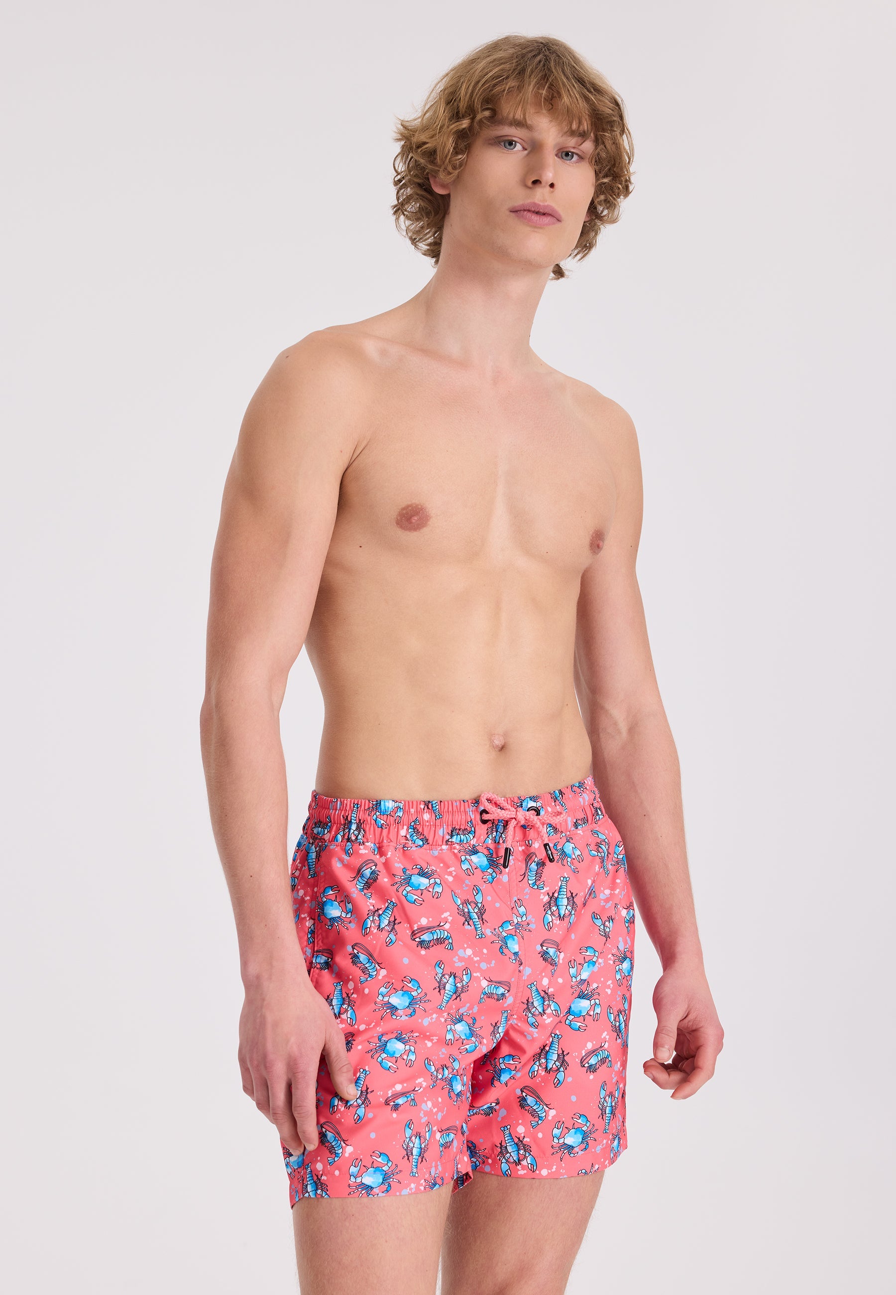 Mercan Kabuklu Deniz Hayvanları Baskılı Regular Fit Erkek Deniz Şortu WMANIMAL - Swim Shorts - Westmark London EU(TR) Store Organik Pamuklu Sürdürülebilir Moda