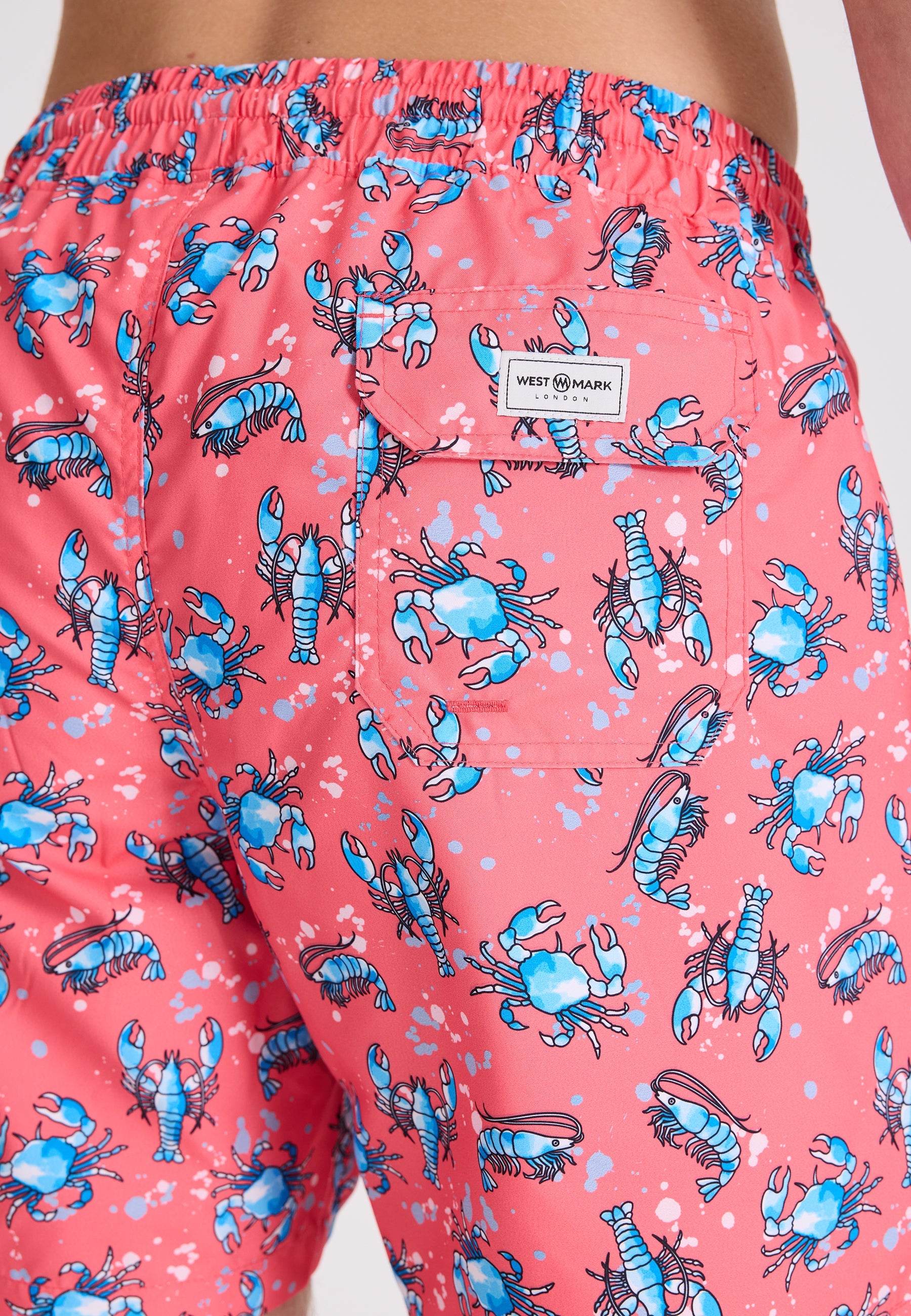 Mercan Kabuklu Deniz Hayvanları Baskılı Regular Fit Erkek Deniz Şortu WMANIMAL - Swim Shorts - Westmark London EU(TR) Store Organik Pamuklu Sürdürülebilir Moda