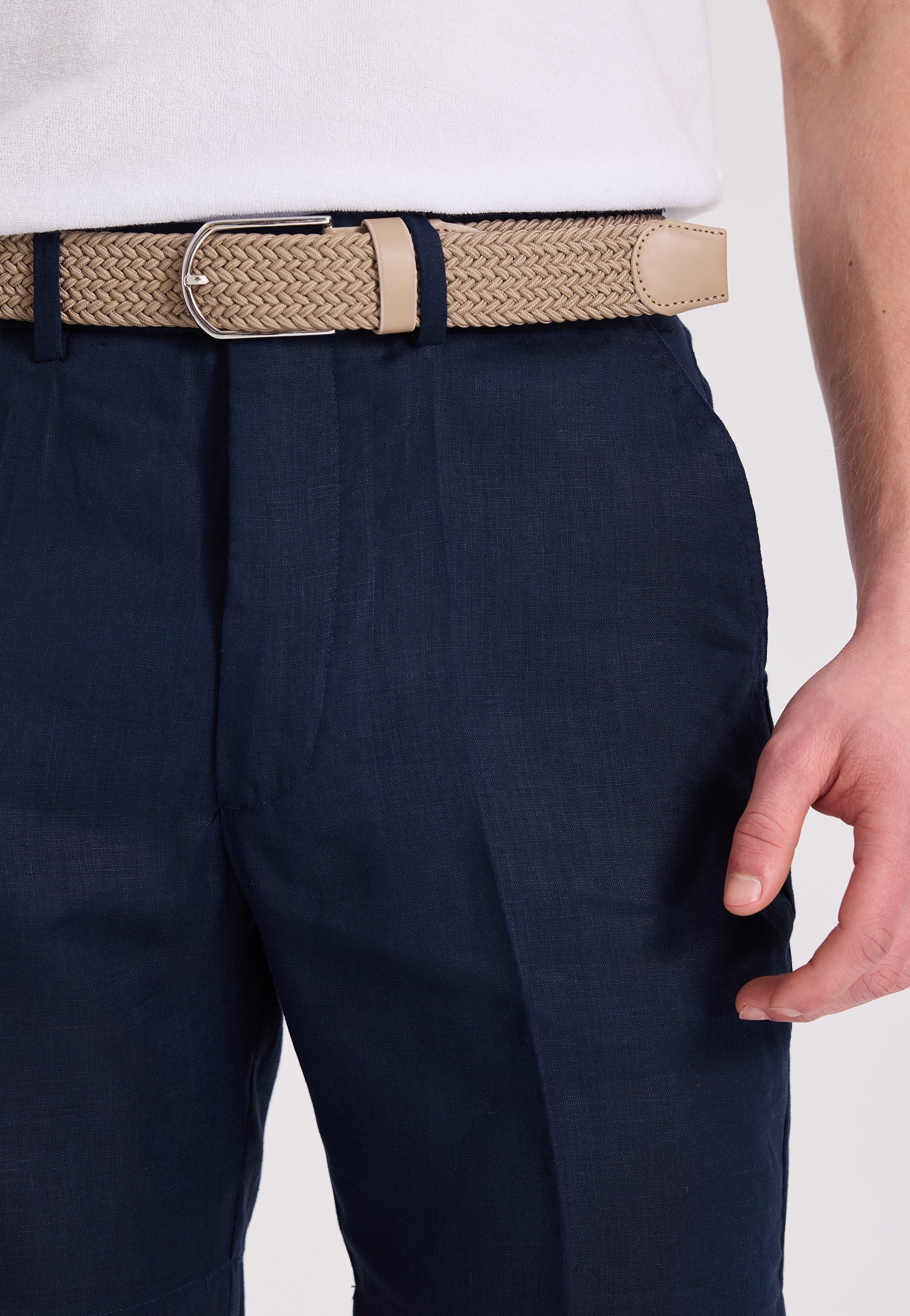 Bej Örgü Model Erkek Kemer WMBLAKE - Belt - Westmark London EU(TR) Store Organik Pamuklu Sürdürülebilir Moda