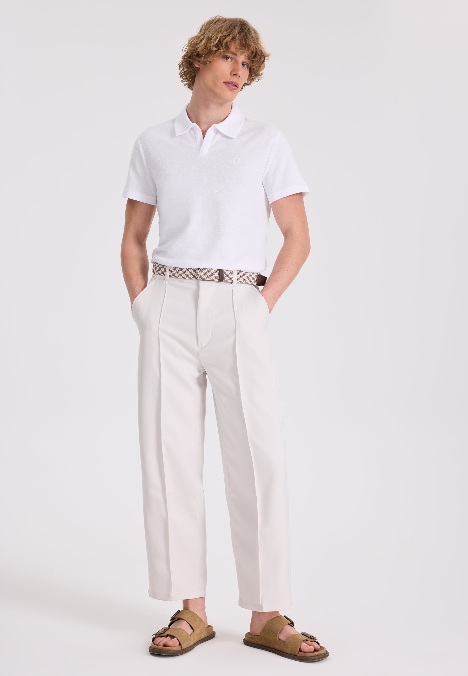 Ekru Örgü Model Erkek Kemer WMBLAKE - Belt - Westmark London EU(TR) Store Organik Pamuklu Sürdürülebilir Moda