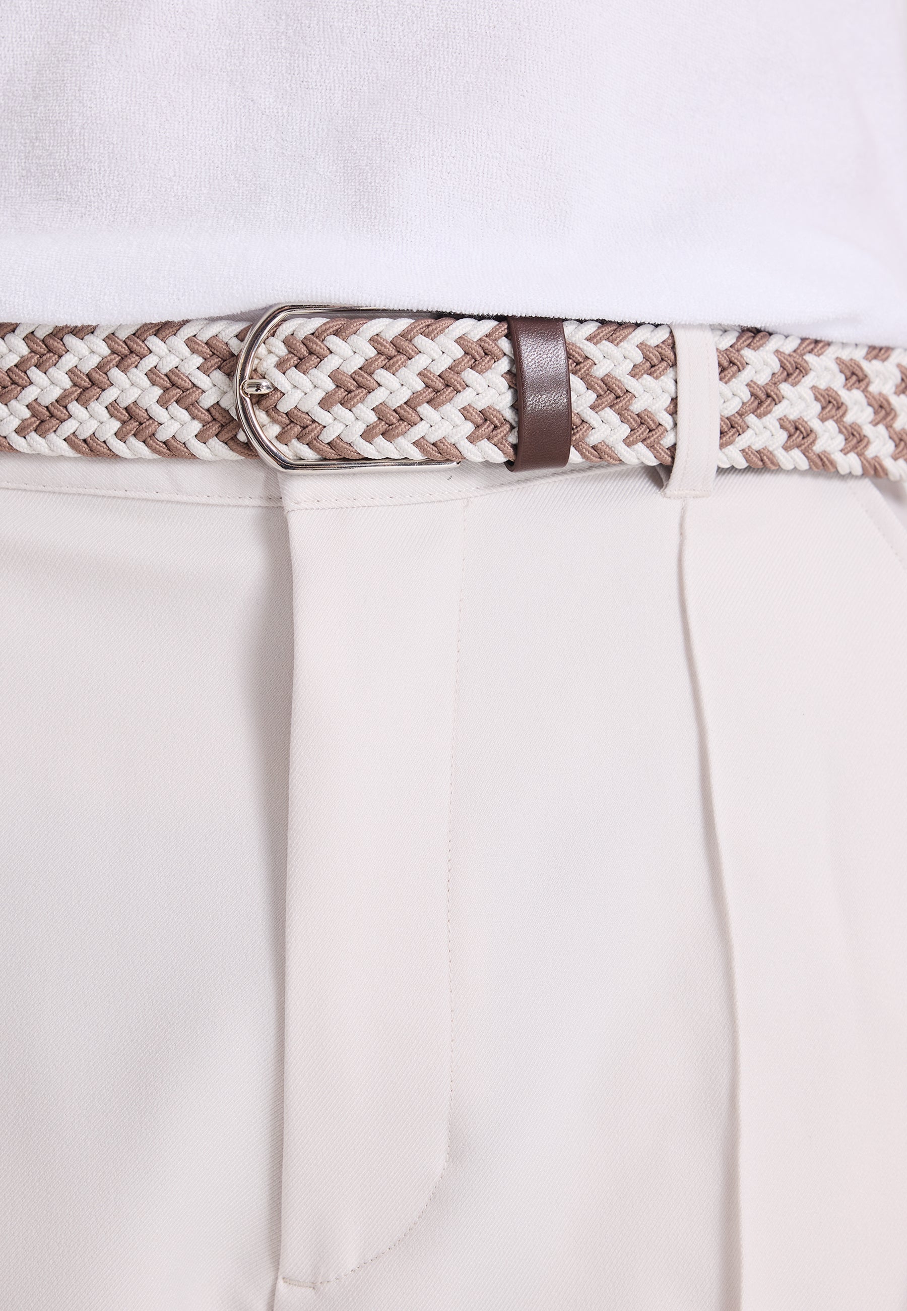 Ekru Örgü Model Erkek Kemer WMBLAKE - Belt - Westmark London EU(TR) Store Organik Pamuklu Sürdürülebilir Moda