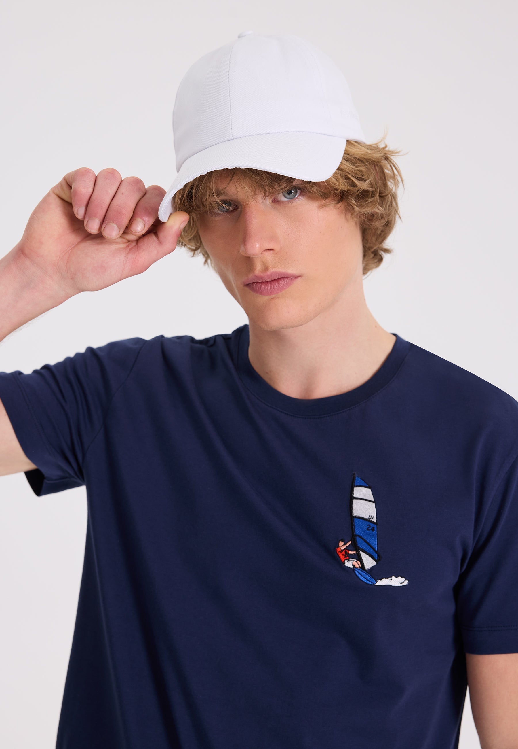 Beyaz Pamuklu Cap Şapka WMCARTER - Hat - Westmark London EU(TR) Store Organik Pamuklu Sürdürülebilir Moda