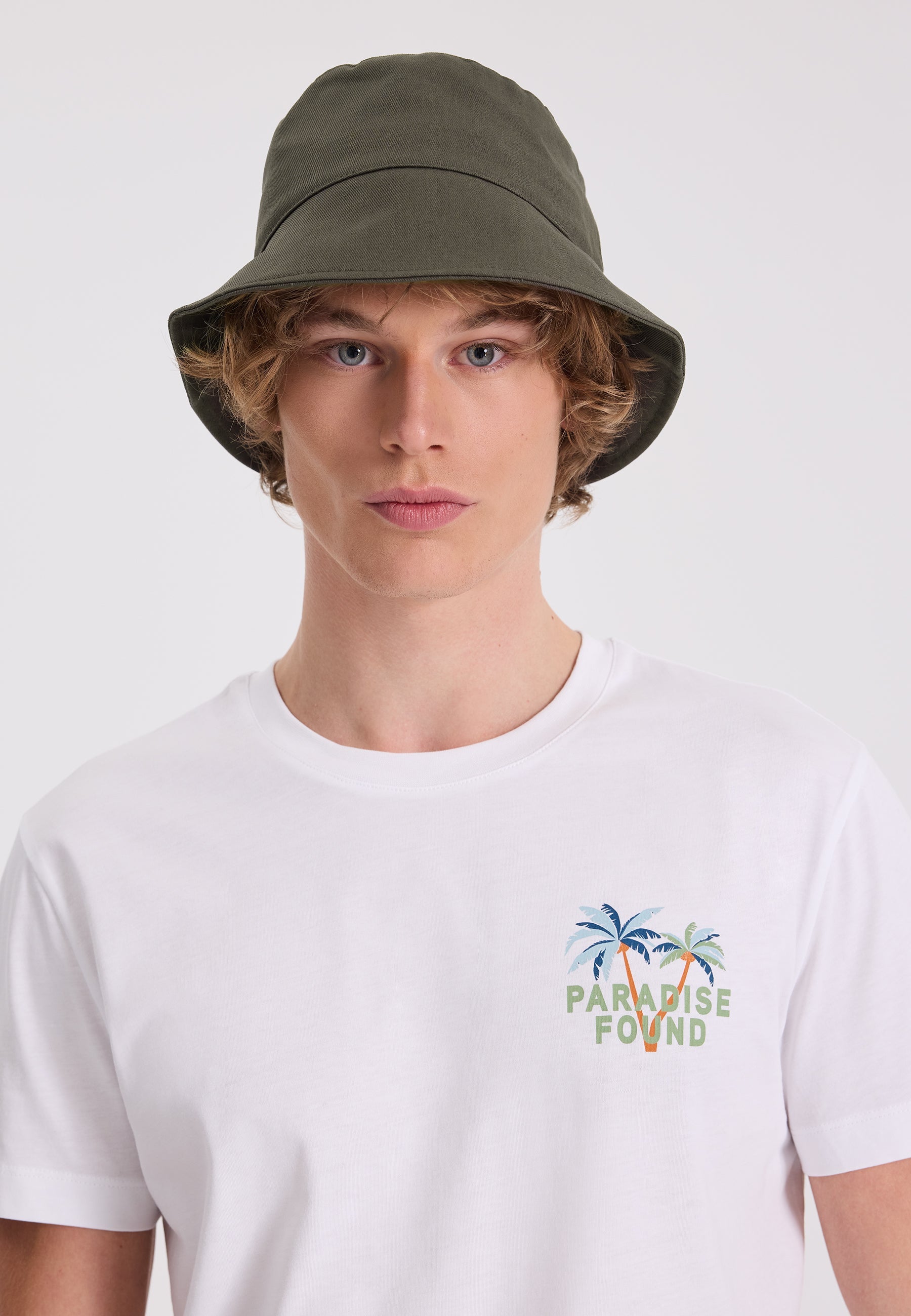Haki Pamuklu Bucket Şapka WMBOBBY - Hat - Westmark London EU(TR) Store Organik Pamuklu Sürdürülebilir Moda