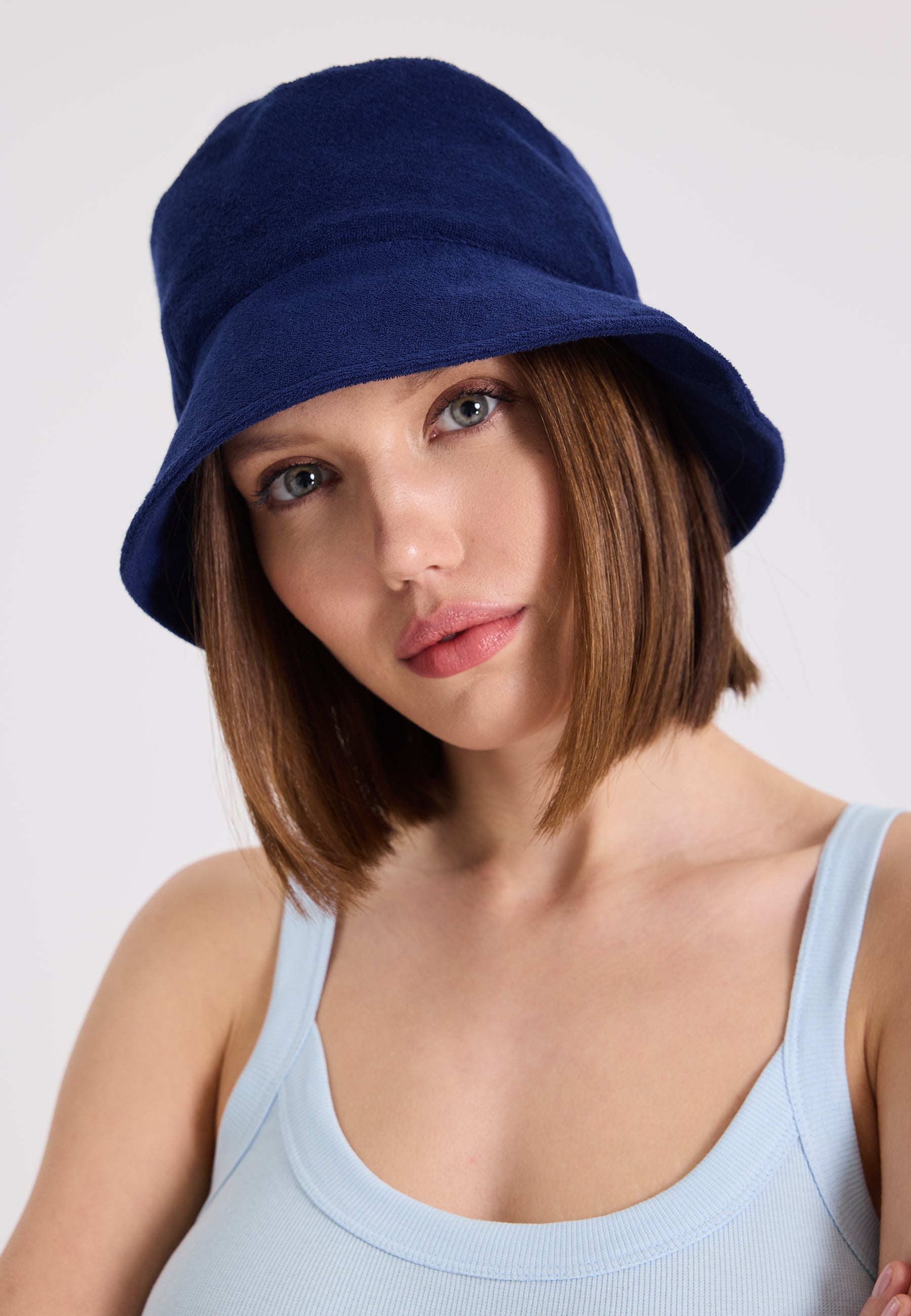 Lacivert Havlu Kumaş Bucket Şapka WMTOWEL - Hat - Westmark London EU(TR) Store Organik Pamuklu Sürdürülebilir Moda