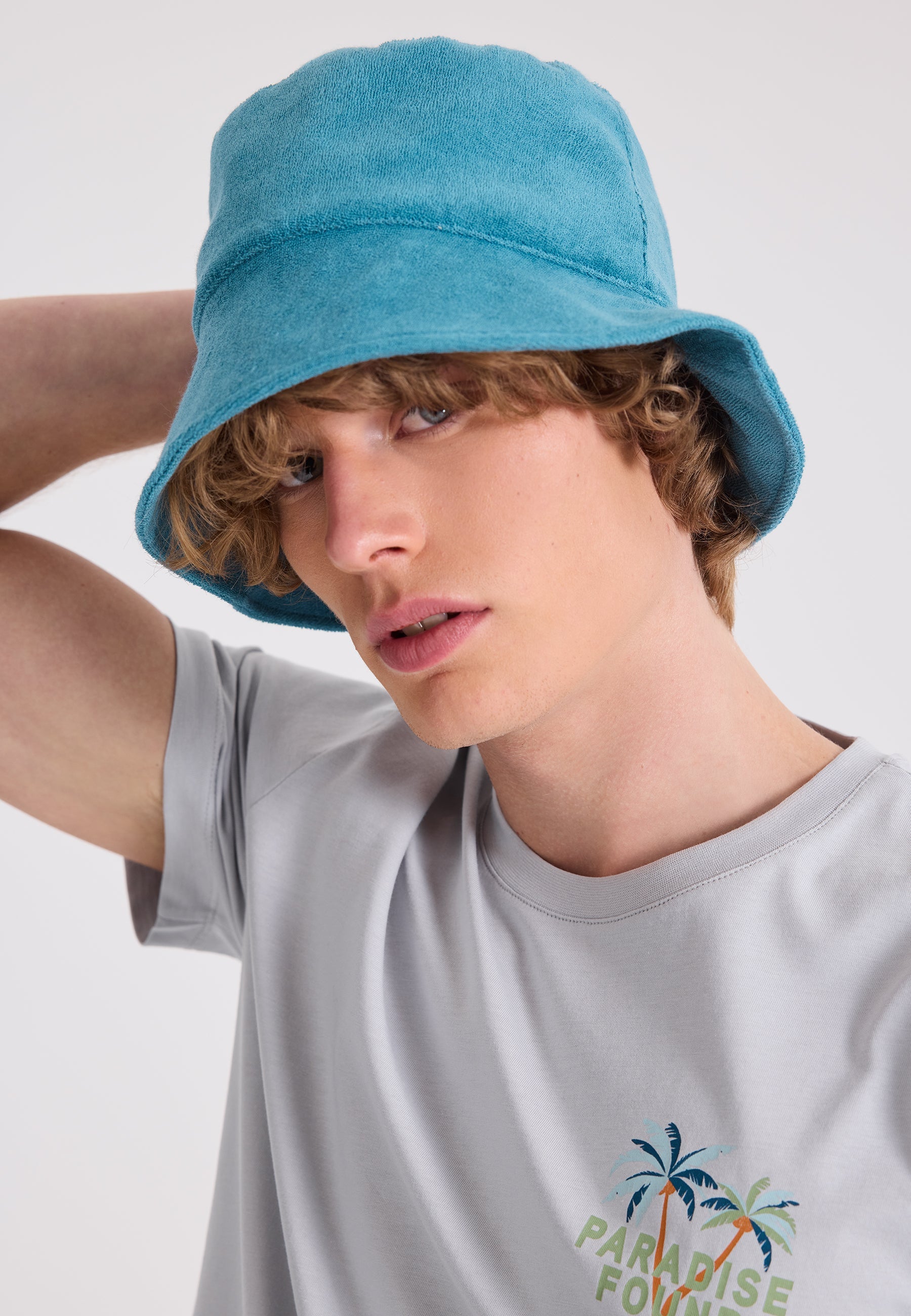 Mavi Havlu Kumaş Bucket Şapka WMTOWEL - Hat - Westmark London EU(TR) Store Organik Pamuklu Sürdürülebilir Moda