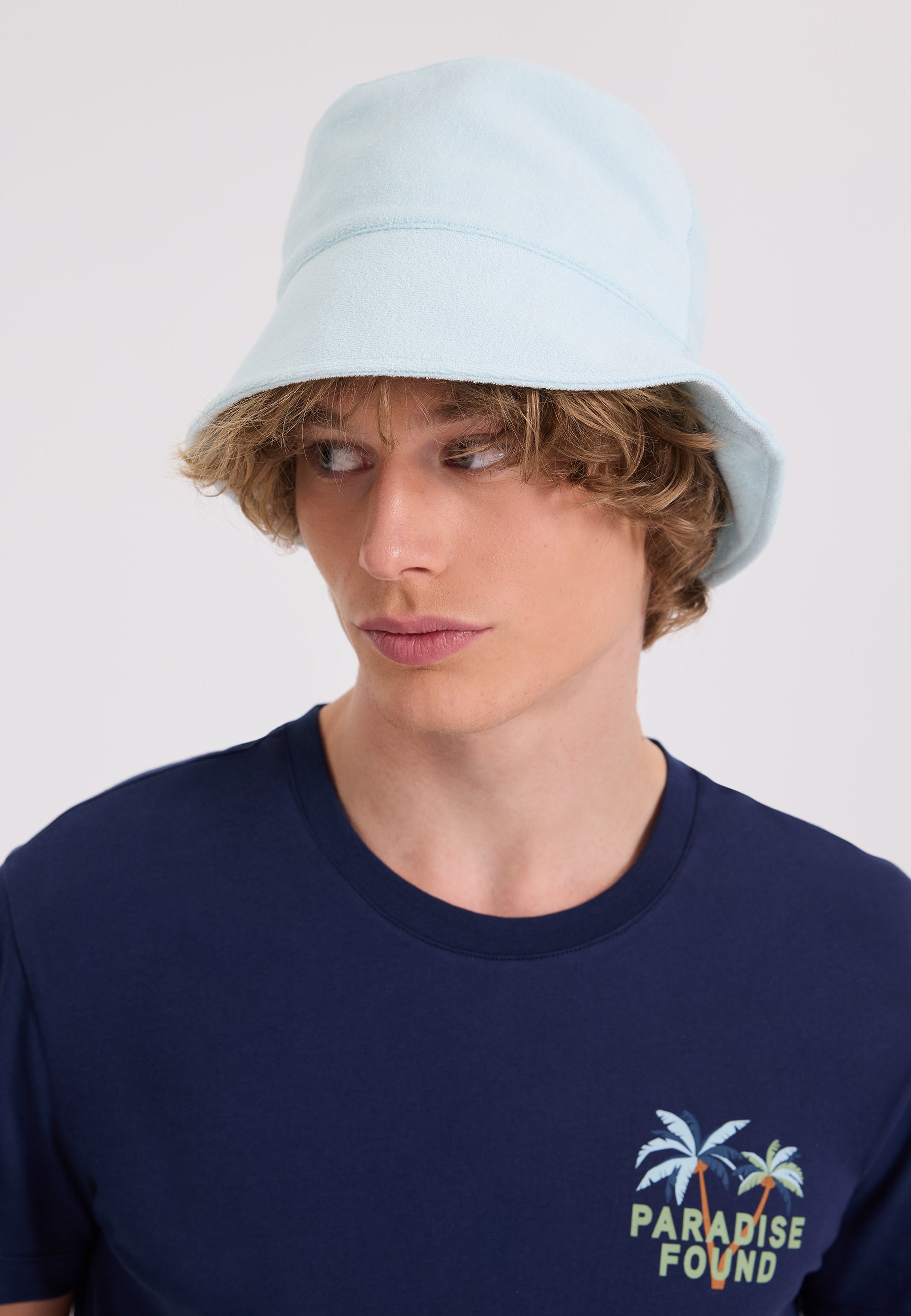 Buz Mavi Havlu Kumaş Bucket Şapka WMTOWEL - Hat - Westmark London EU(TR) Store Organik Pamuklu Sürdürülebilir Moda