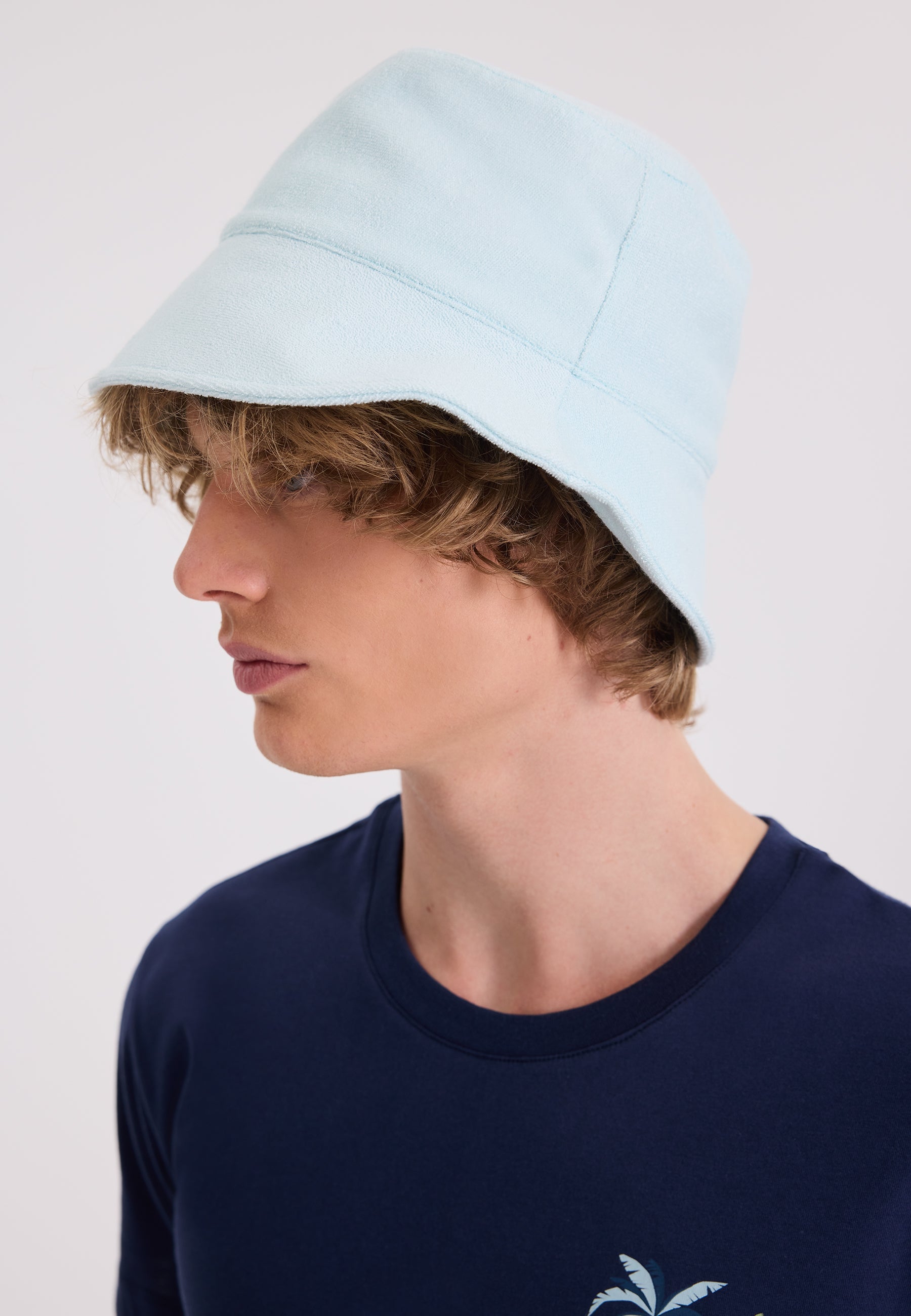 Buz Mavi Havlu Kumaş Bucket Şapka WMTOWEL - Hat - Westmark London EU(TR) Store Organik Pamuklu Sürdürülebilir Moda