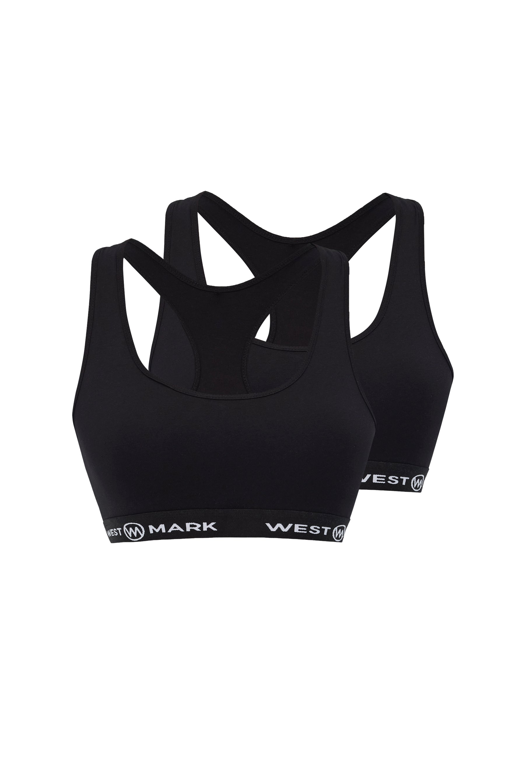 2’li Siyah Pamuk Elastan Karışımı Kadın Büstiyer LILY - Underwear - Westmark London EU(TR) Store Organik Pamuklu Sürdürülebilir Moda