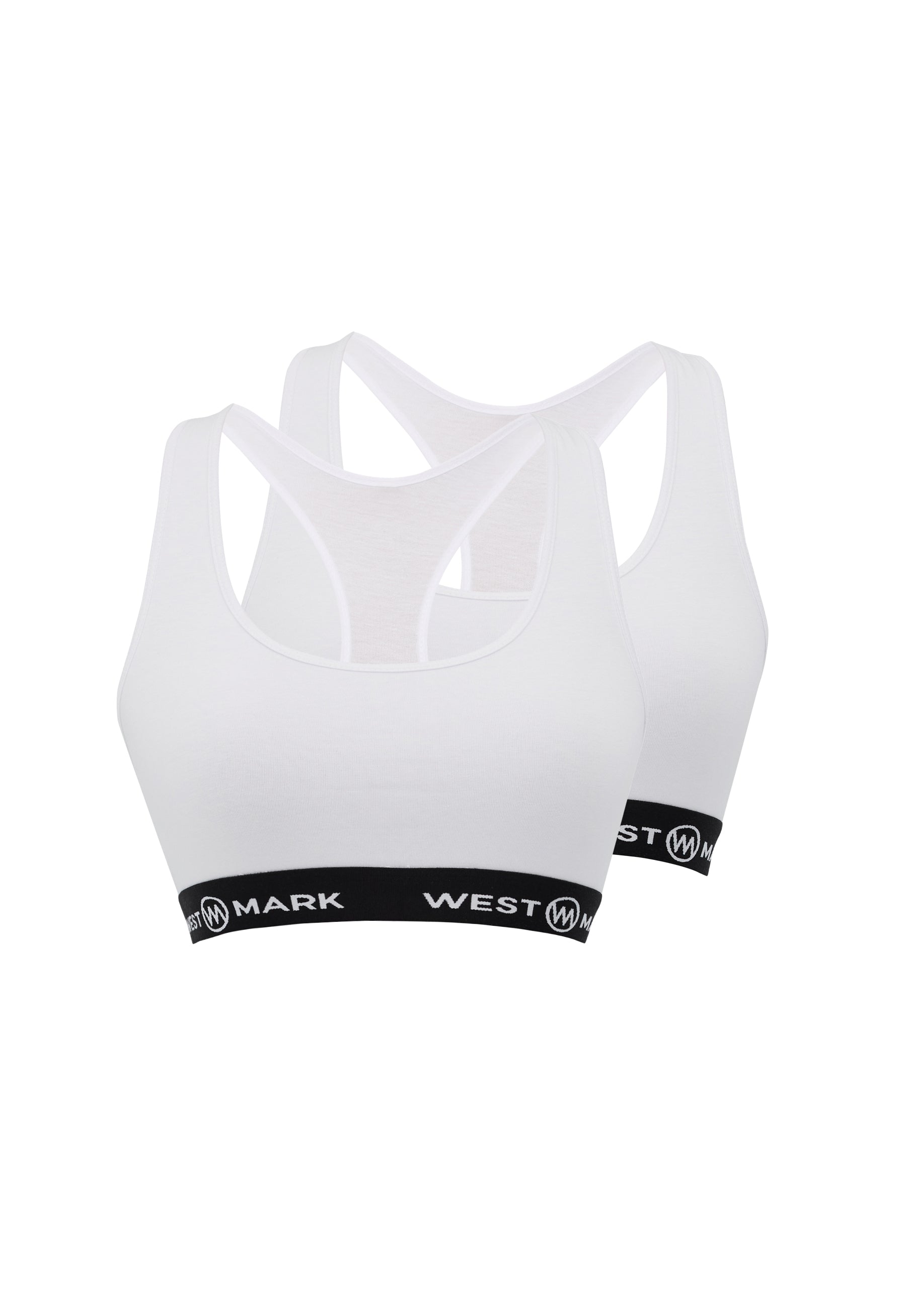 2’li Beyaz Pamuk Elastan Karışımı Kadın Büstiyer LILY - Underwear - Westmark London EU(TR) Store Organik Pamuklu Sürdürülebilir Moda