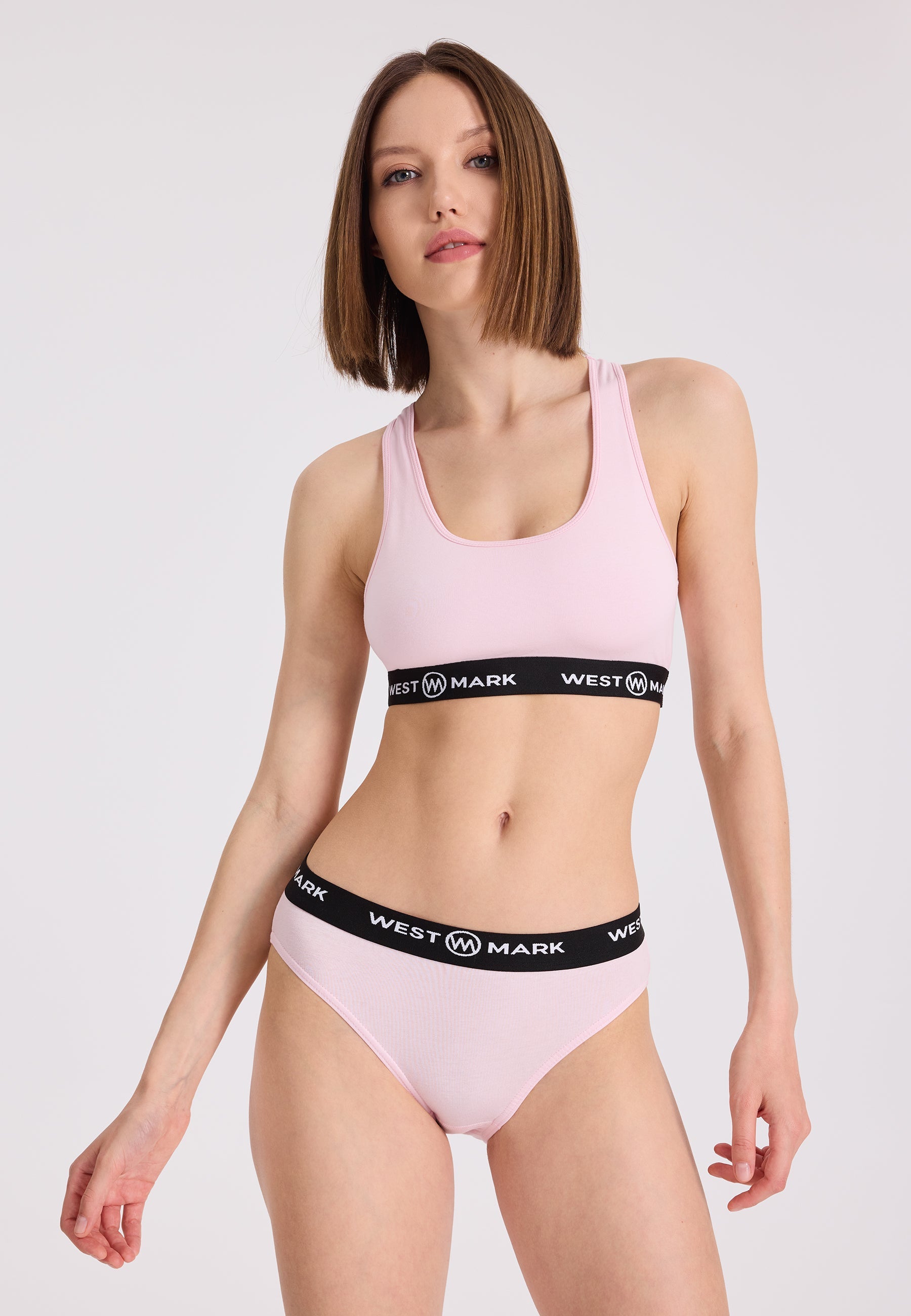 2’li Pembe Pamuk Elastan Karışımı Kadın Büstiyer LILY - Underwear - Westmark London EU(TR) Store Organik Pamuklu Sürdürülebilir Moda