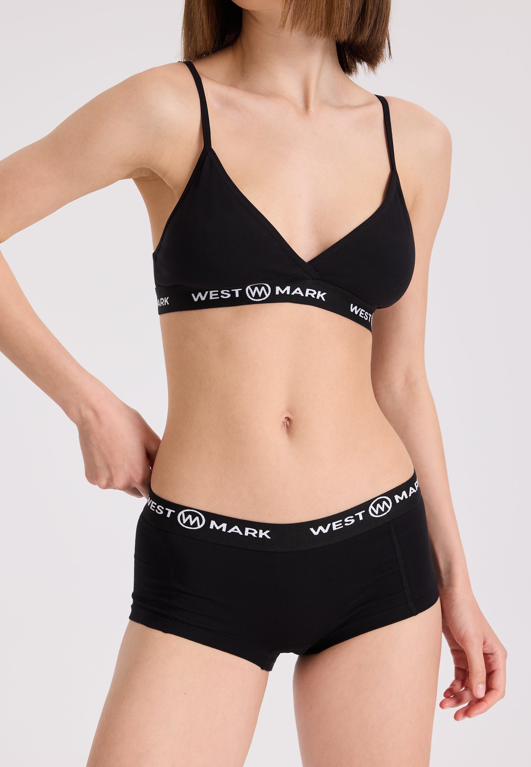 4’lü Siyah Pamuk Elastan Karışımı Kadın Hipster LILY - Underwear - Westmark London EU(TR) Store Organik Pamuklu Sürdürülebilir Moda