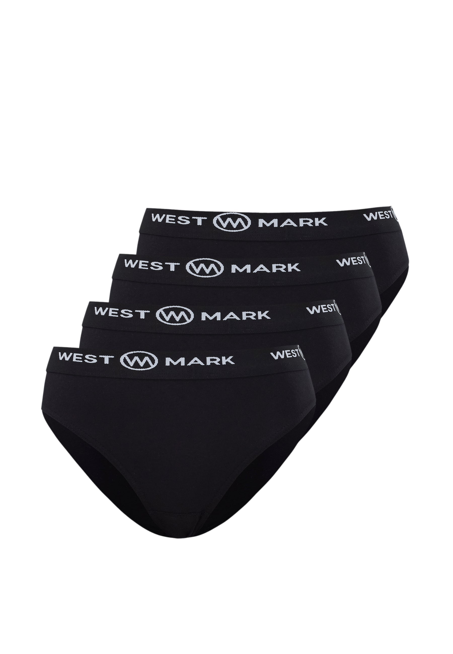 4’lü Siyah Pamuk Elastan Karışımı Kadın Slip LILY - Underwear - Westmark London EU(TR) Store Organik Pamuklu Sürdürülebilir Moda