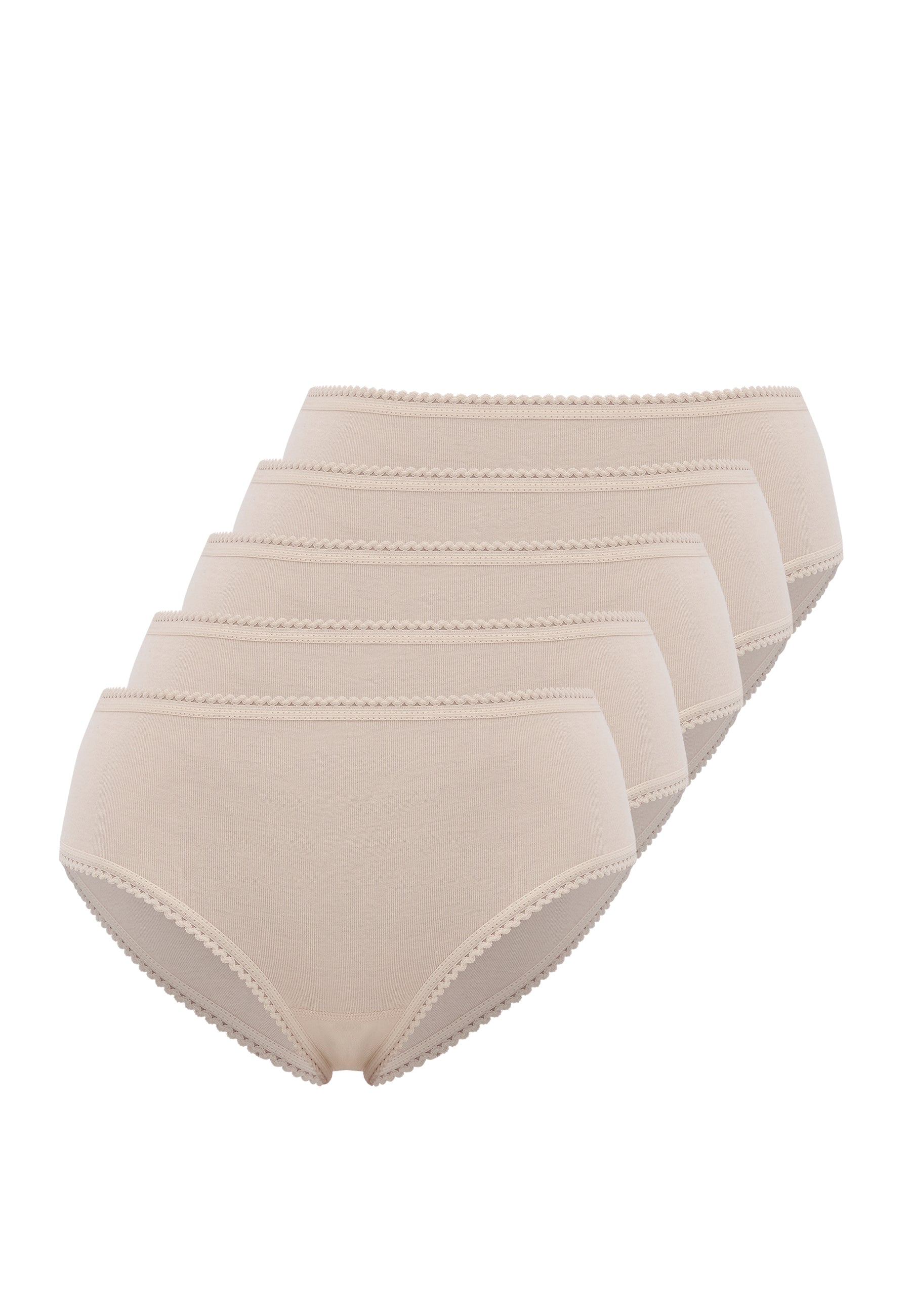 5’li Ten Rengi Pamuklu Mini Boy Kadın Slip EVA RIB MINI - Underwear - Westmark London EU(TR) Store Organik Pamuklu Sürdürülebilir Moda