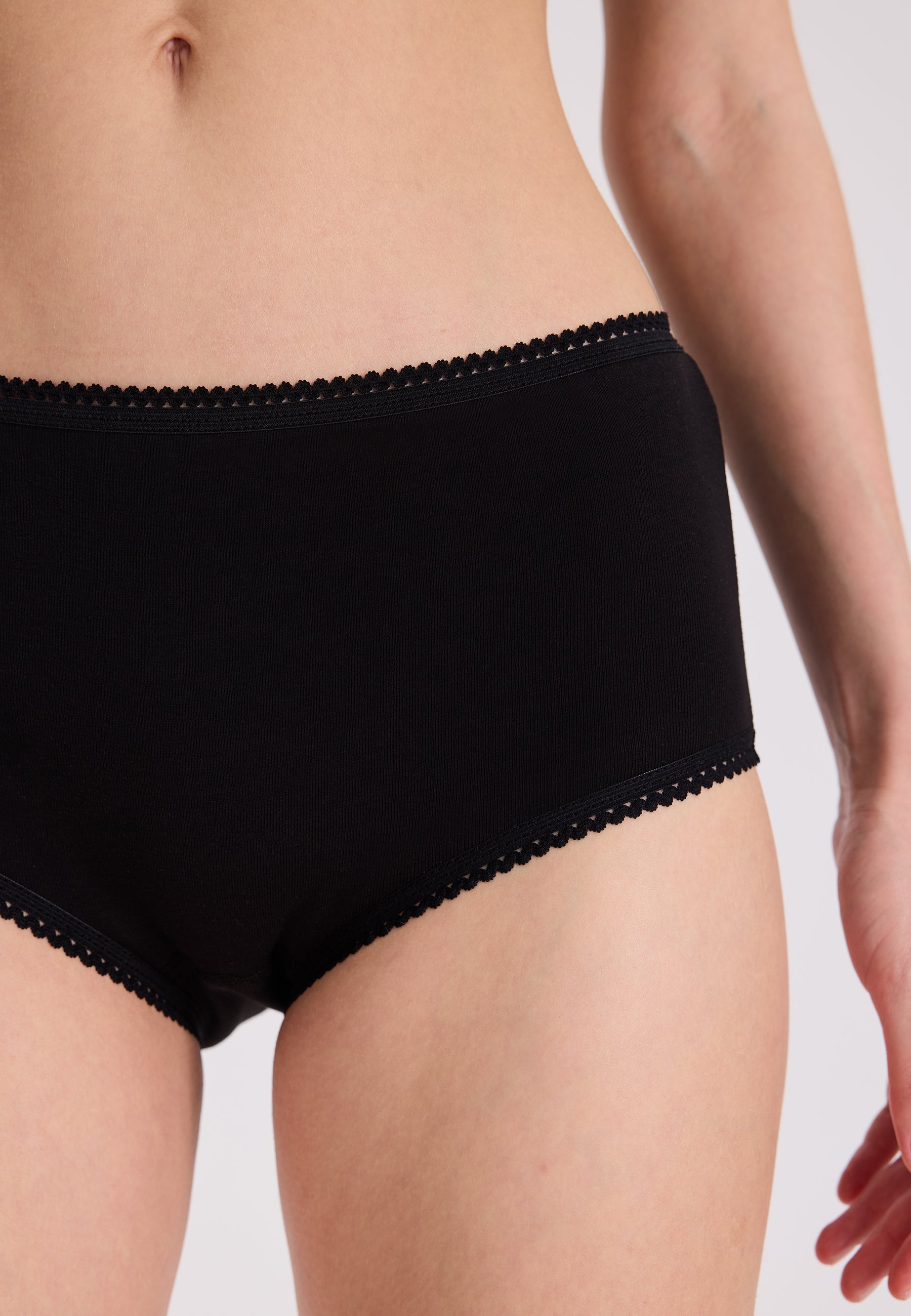 5’li Siyah Pamuklu Maxi Boy Yüksel Bel Kadın Slip EVA RIB MAXI - Underwear - Westmark London EU(TR) Store Organik Pamuklu Sürdürülebilir Moda