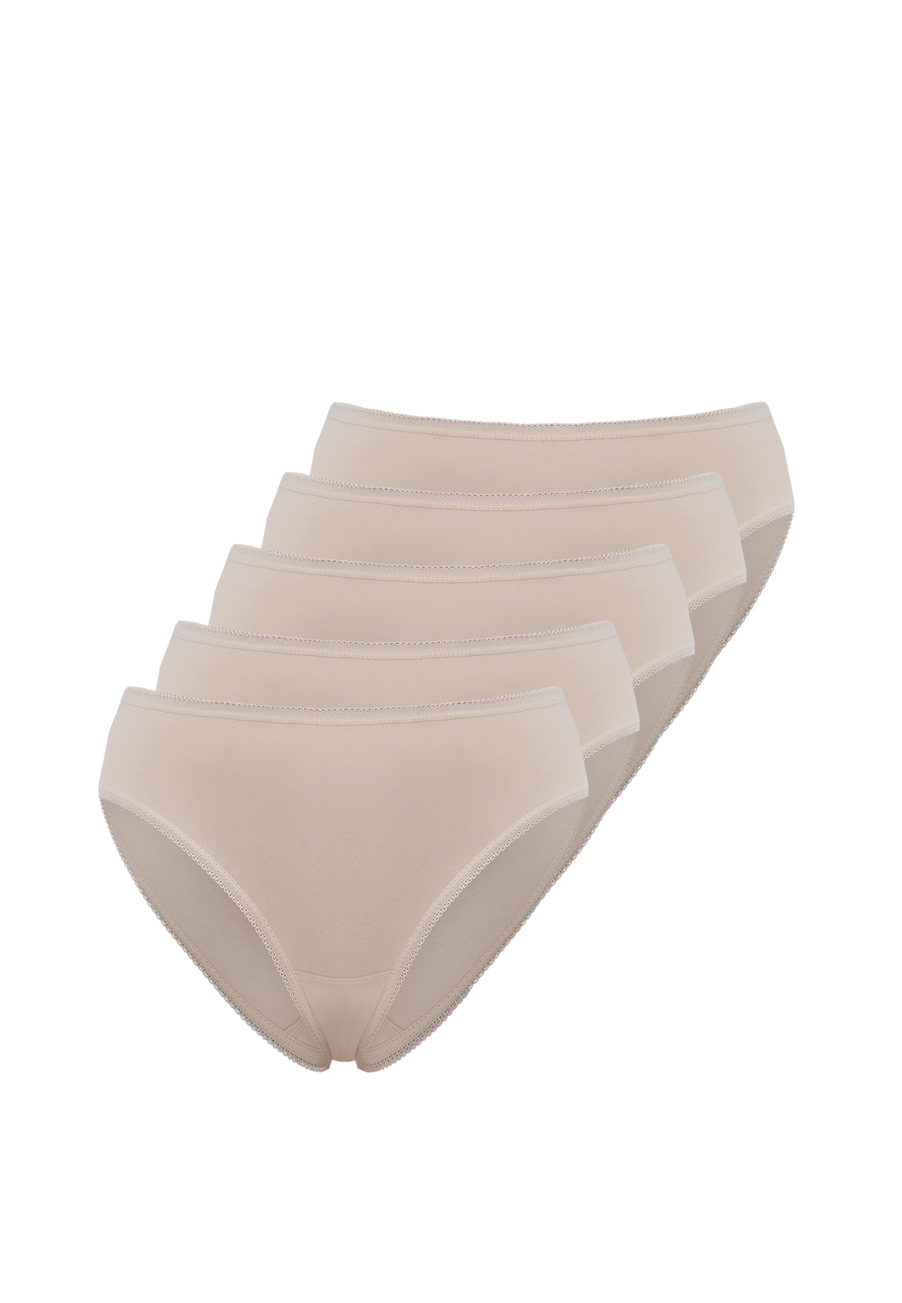 5’li Ten Rengi Pamuk Elastan Karışımı Mini Boy Kadın Slip OLIVIA MINI - Underwear - Westmark London EU(TR) Store Organik Pamuklu Sürdürülebilir Moda