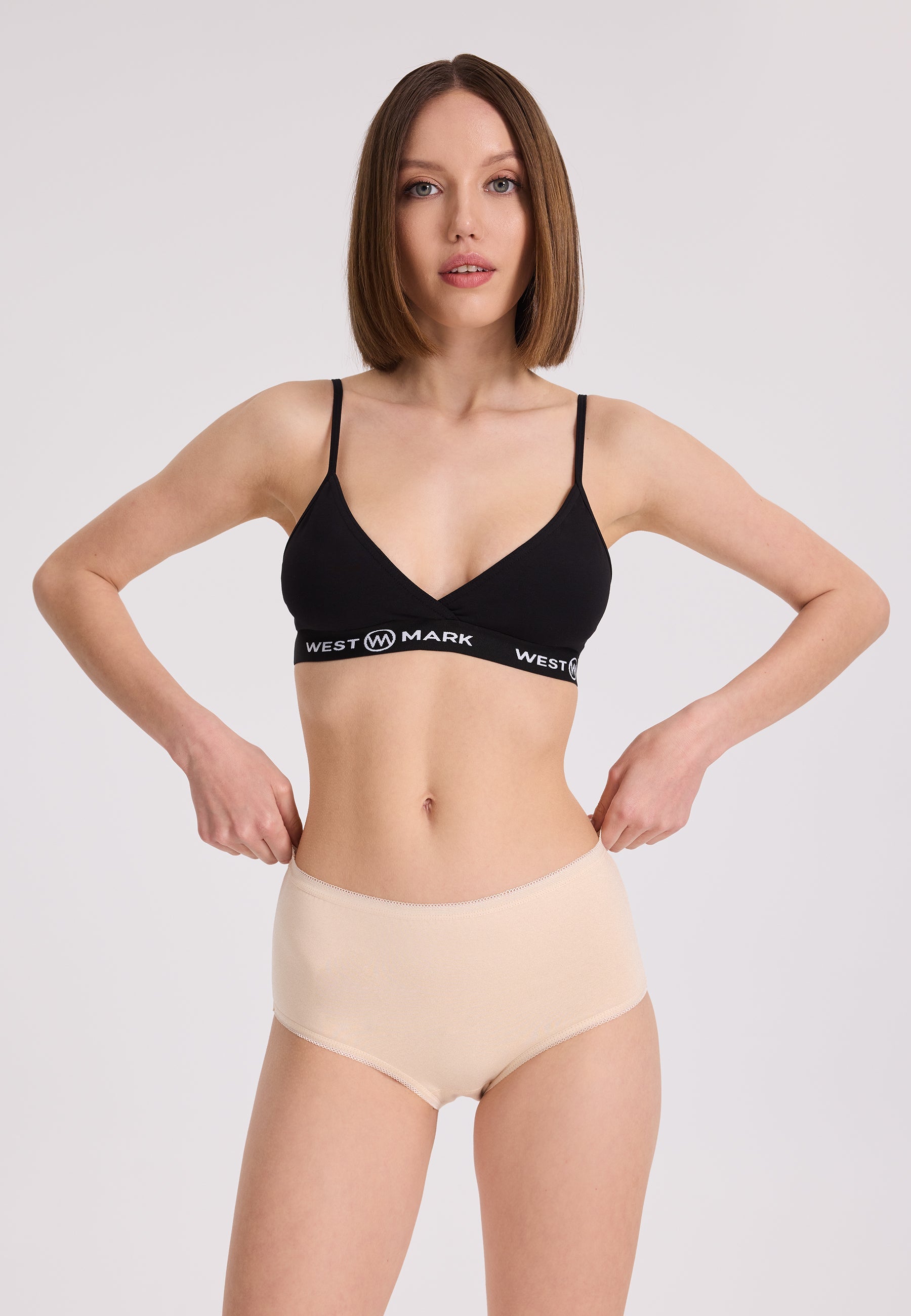 5’li Ten Rengi Pamuk Elastan Karışımı Yüksel Bel Kadın Slip OLIVIA MAXI - Underwear - Westmark London EU(TR) Store Organik Pamuklu Sürdürülebilir Moda