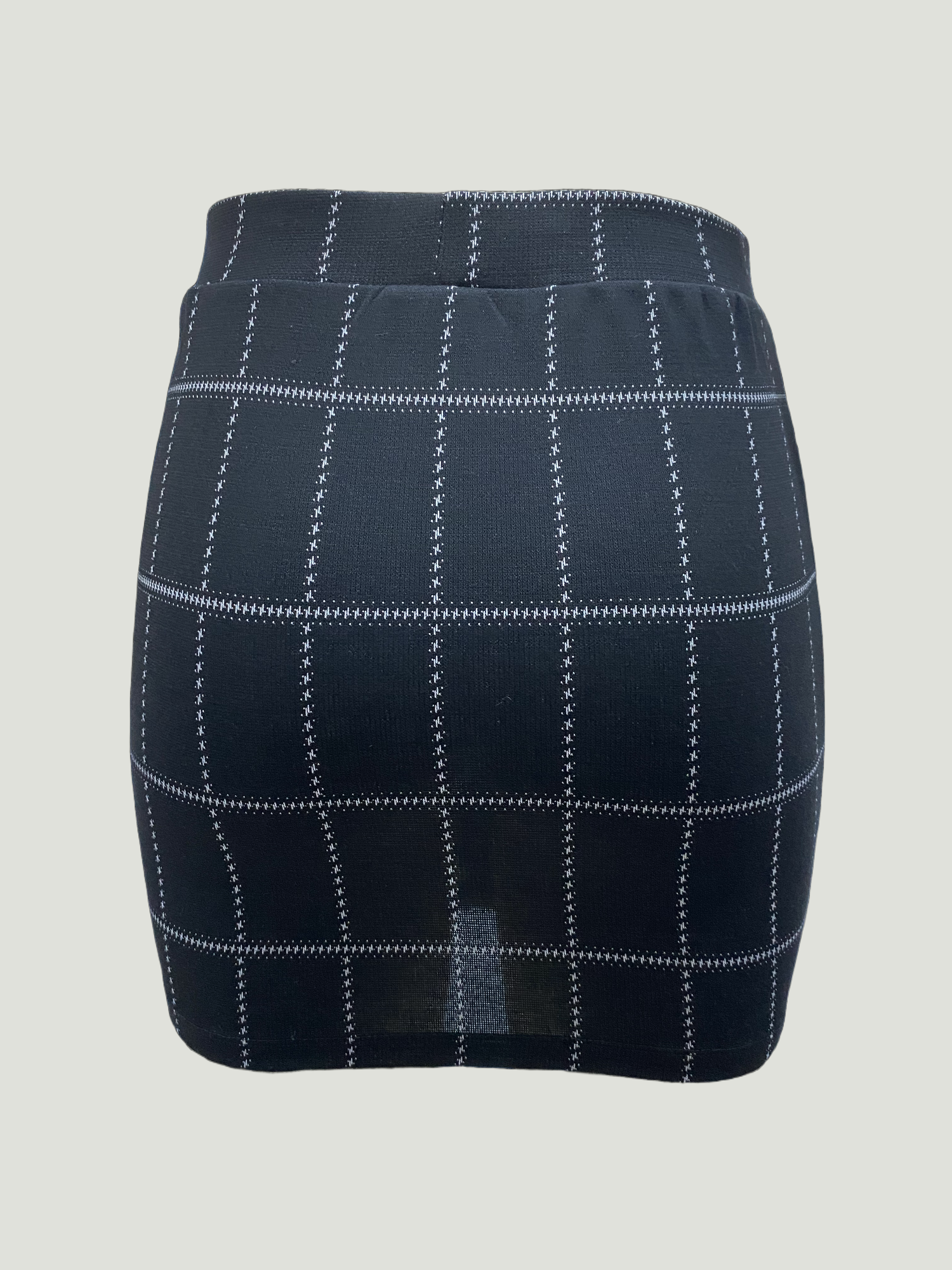 Siyah Kare Desenli Orta Bel Kadın Etek JULIET - Skirt - Westmark London EU(TR) Store Organik Pamuklu Sürdürülebilir Moda