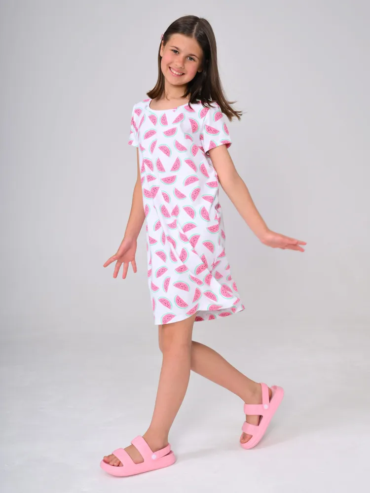 Beyaz / Pembe Pamuk Kız Çocuk Gece Elbisesi LCMAJA - Dress - Westmark London EU(TR) Store Organik Pamuklu Sürdürülebilir Moda