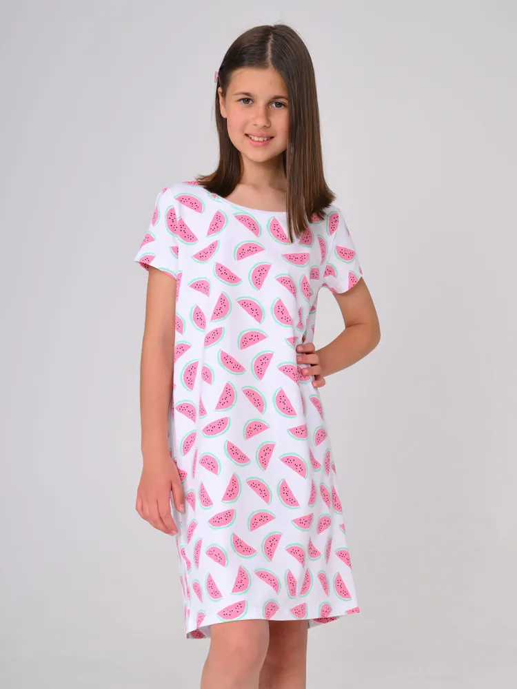 Beyaz / Pembe Pamuk Kız Çocuk Gece Elbisesi LCMAJA - Dress - Westmark London EU(TR) Store Organik Pamuklu Sürdürülebilir Moda