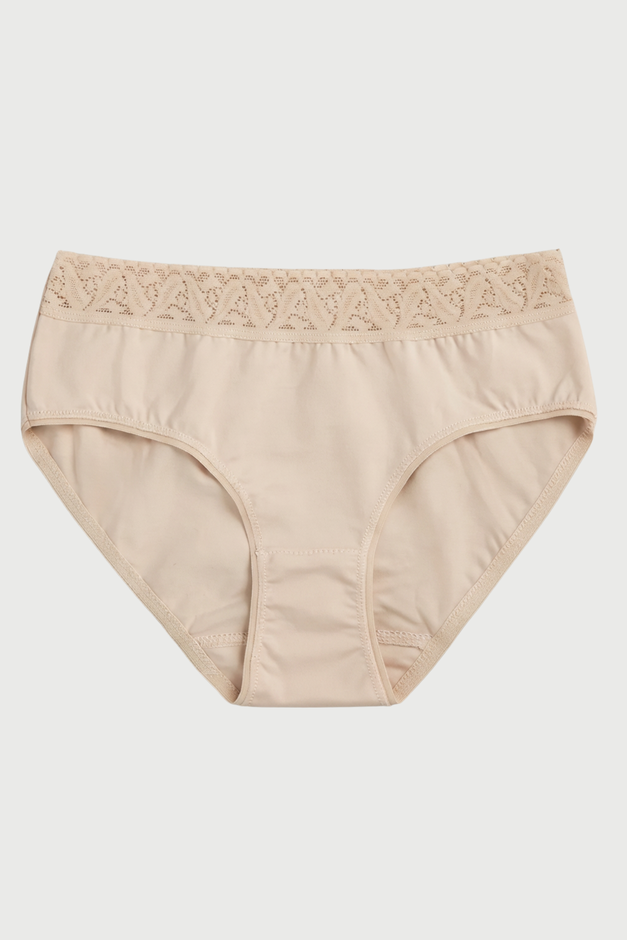 4'lü Ten Rengi Pamuk / Elastan Kız Çocuk Üstten Dantelli Slip Külot Seti LCIRINA - Underwear - Westmark London EU(TR) Store Organik Pamuklu Sürdürülebilir Moda