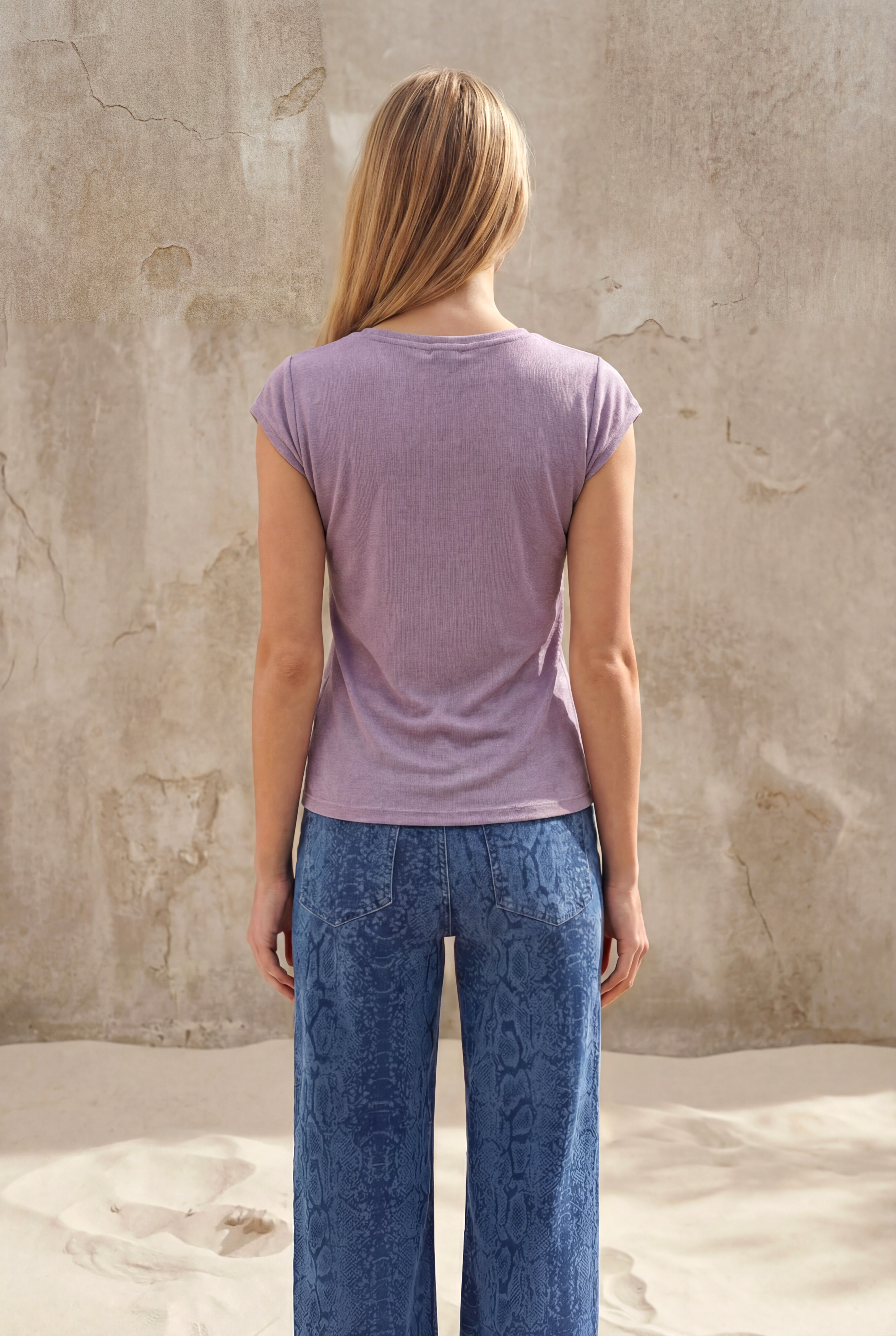 Açık Pembe Bisiklet Yaka Pamuklu Kadın Kısa Kollu T-Shirt BETTY O-NECK TOP - T-Shirt - Westmark London EU(TR) Store Organik Pamuklu Sürdürülebilir Moda