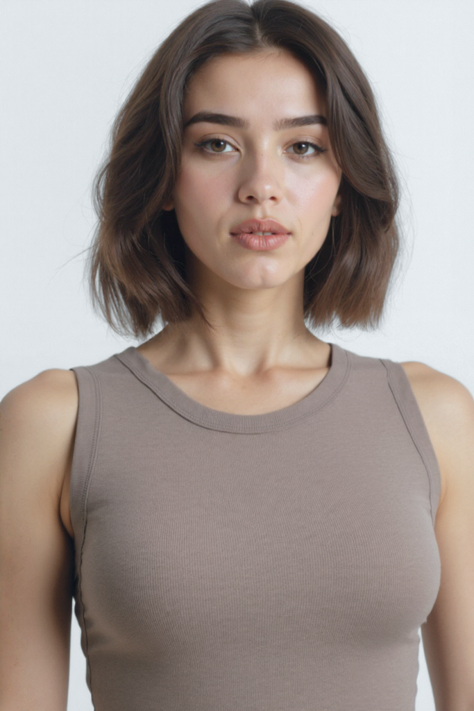 2'li Bej Küllü Somon Bisiklet Yaka Pamuklu Kısa Kollu Kadın T-Shirt CHARLOTTE S/L TOP - Tops - Westmark London EU(TR) Store Organik Pamuklu Sürdürülebilir Moda