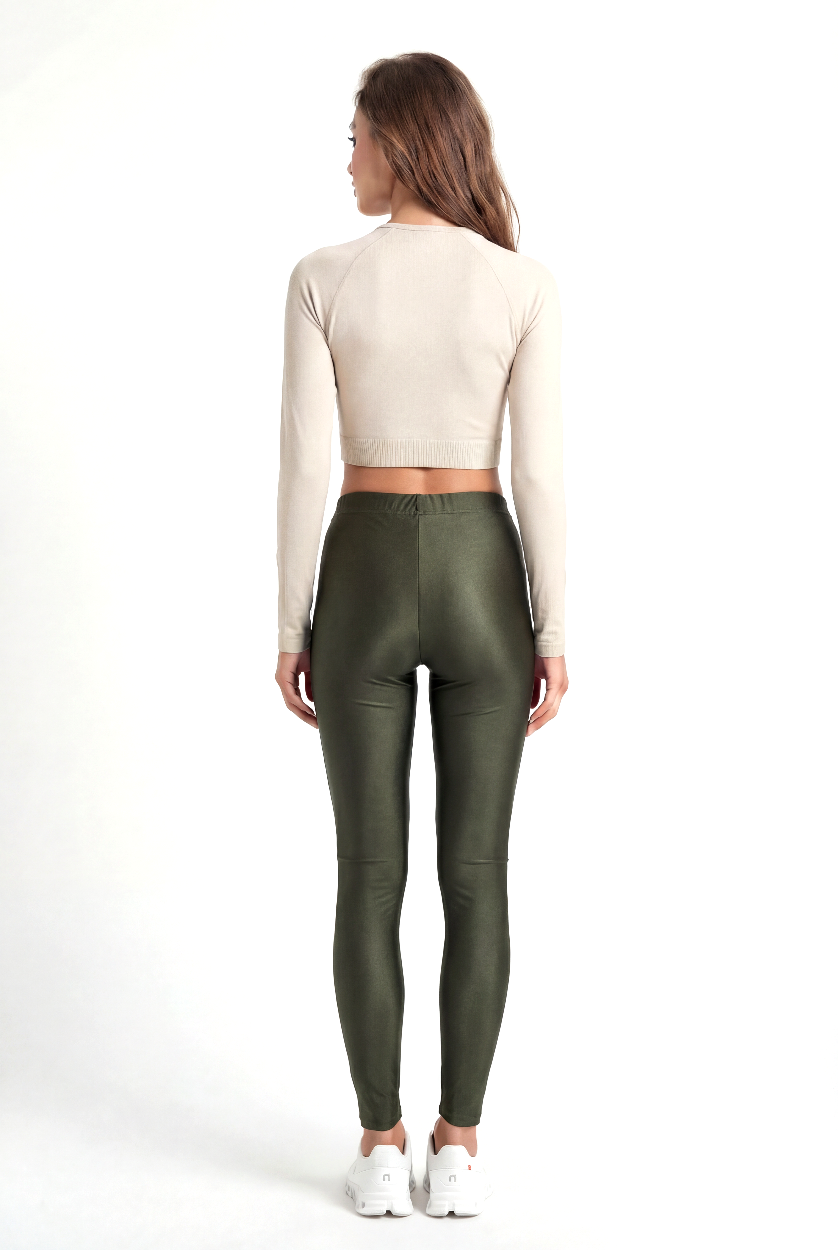 Koyu Kahve Polyester Elastan Karışımı Lastikli Bel Kadın Tayt Lillian Long Legging - Sweatpant - Westmark London EU(TR) Store Organik Pamuklu Sürdürülebilir Moda