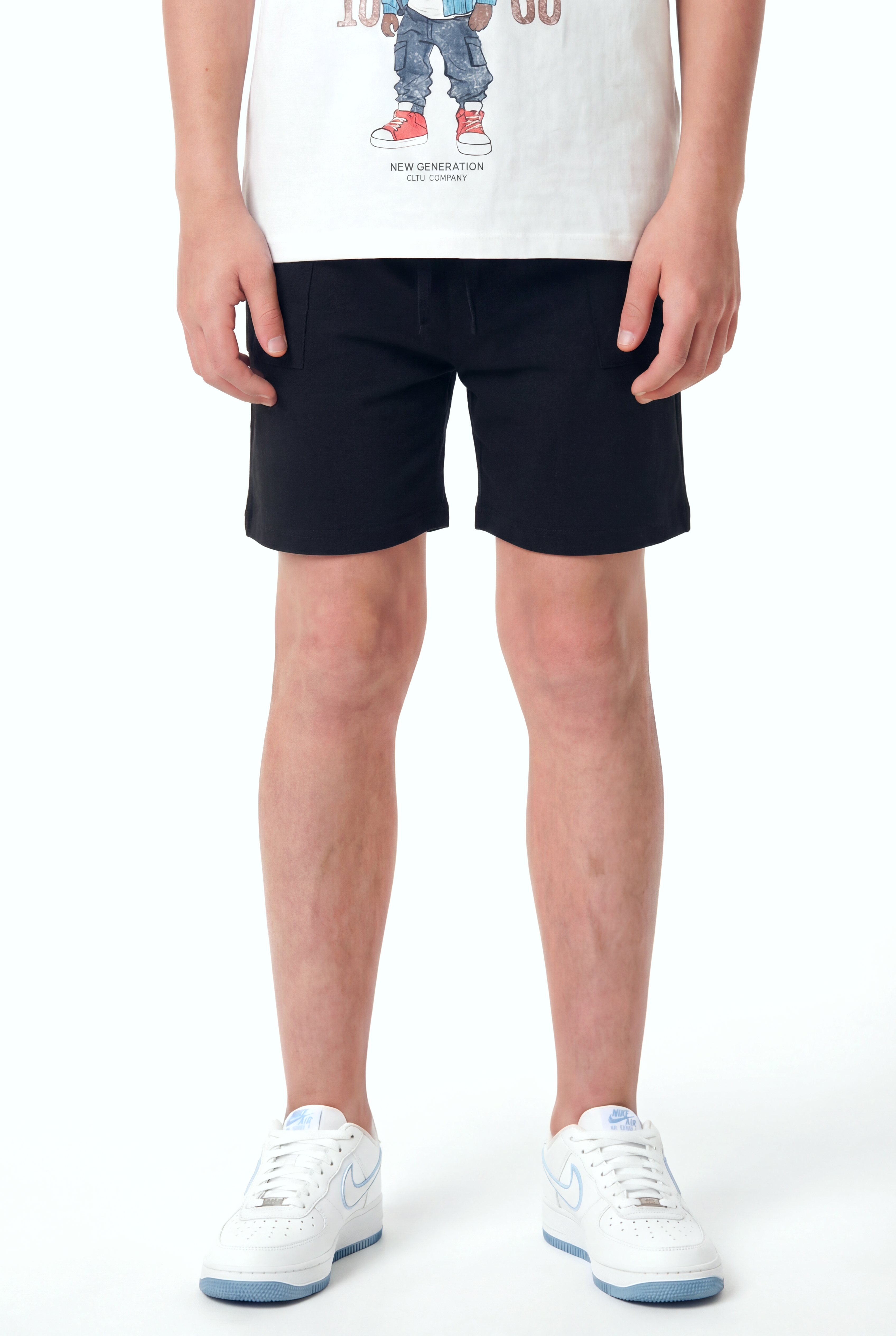Iris Siyah Pamuklu Erkek Şort LCALEX - Short - Westmark London EU(TR) Store Organik Pamuklu Sürdürülebilir Moda