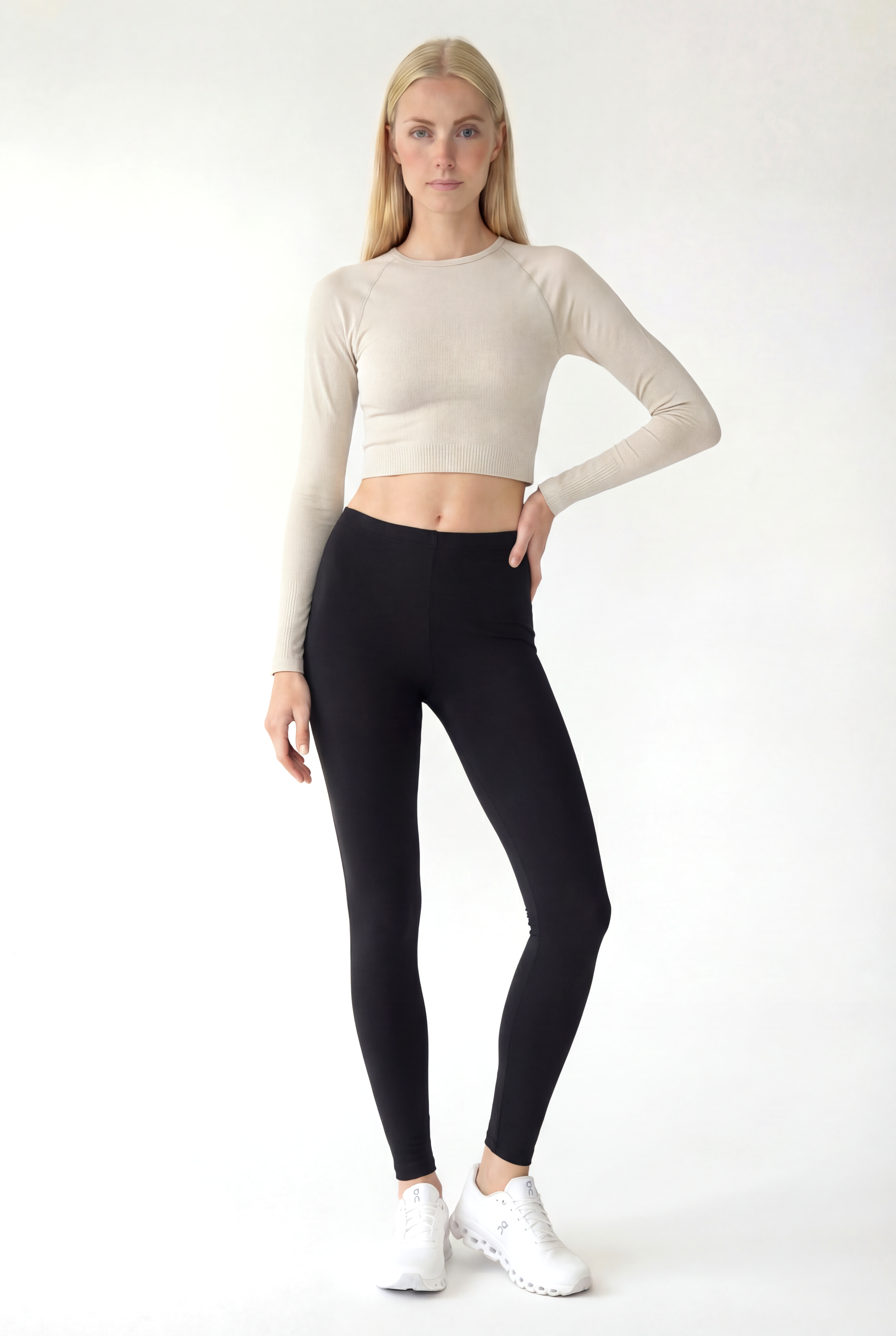 Koyu Gri Polyester Lastikli Bel Kadın Tayt Lillian Long Legging - Sweatpant - Westmark London EU(TR) Store Organik Pamuklu Sürdürülebilir Moda