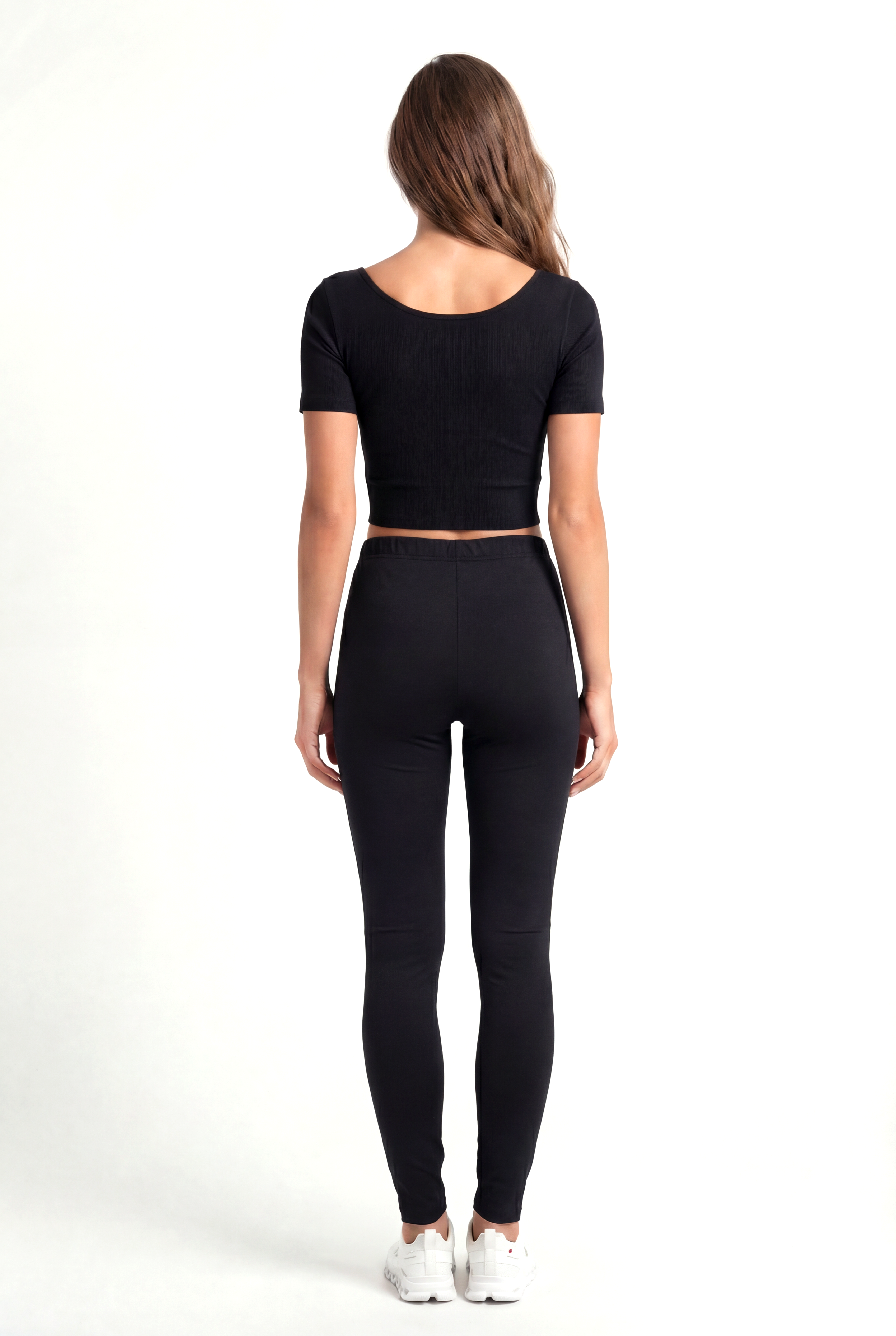 Gece Siyahı Lastikli Bel Kadın Tayt Lillian Long Legging - Sweatpant - Westmark London EU(TR) Store Organik Pamuklu Sürdürülebilir Moda
