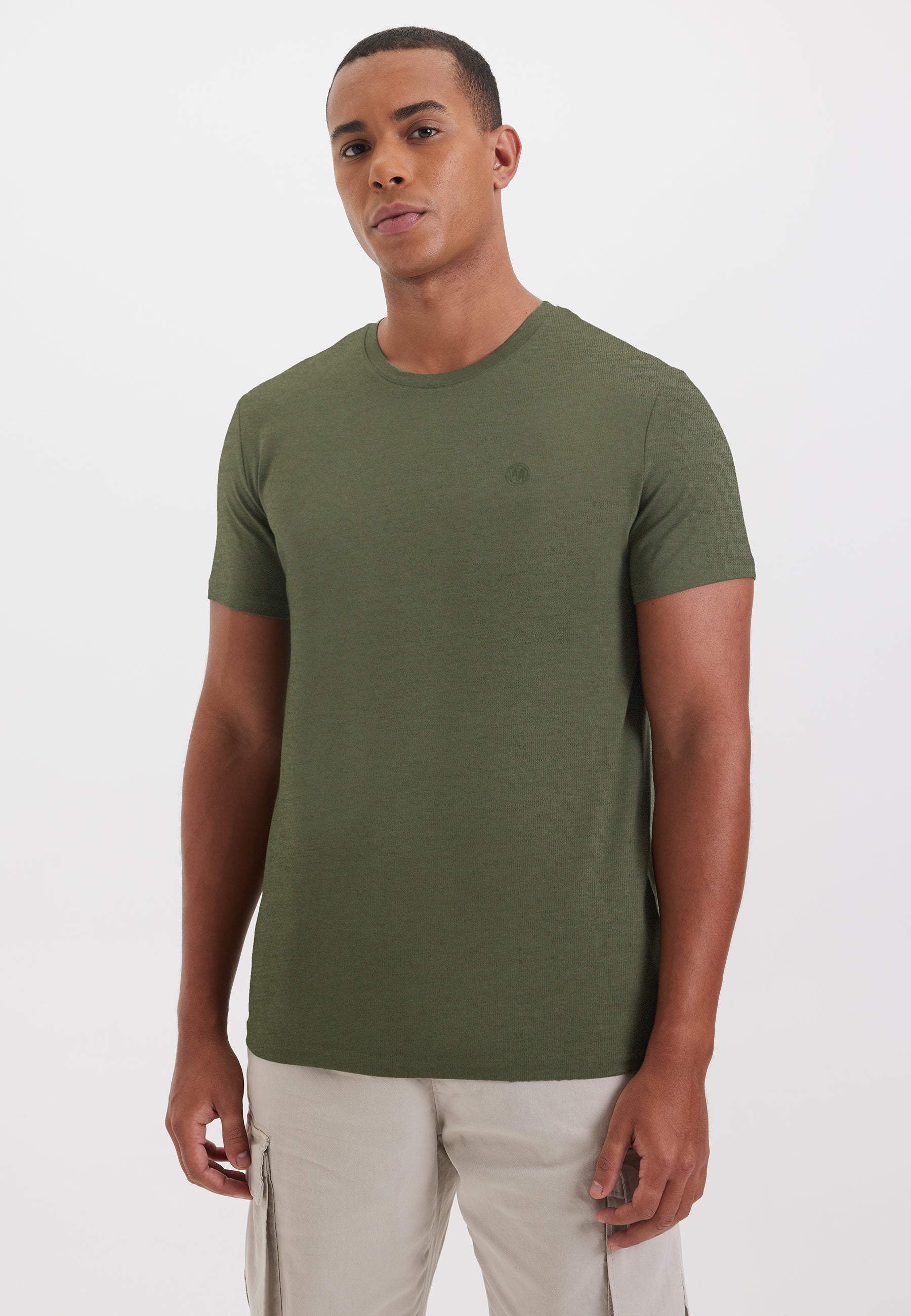 Açık Gri Bisiklet Yaka Regular Fit Modal Pamuk Karışımlı Basic Erkek T-Shirt PARKER - T-Shirt - Westmark London EU(TR) Store Organik Pamuklu Sürdürülebilir Moda