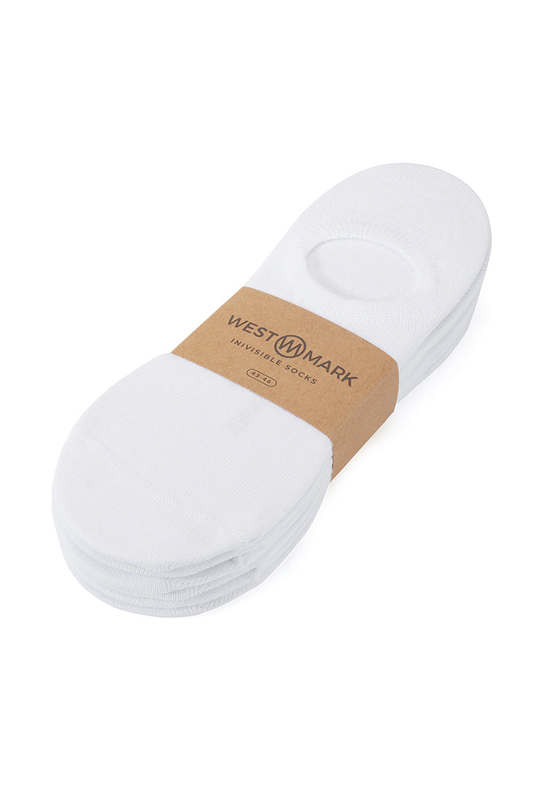 7'li Beyaz Pamuk Karışımlı Kısa Kadın Çorap Seti INVISIBLE - Socks - Westmark London EU(TR) Store Organik Pamuklu Sürdürülebilir Moda