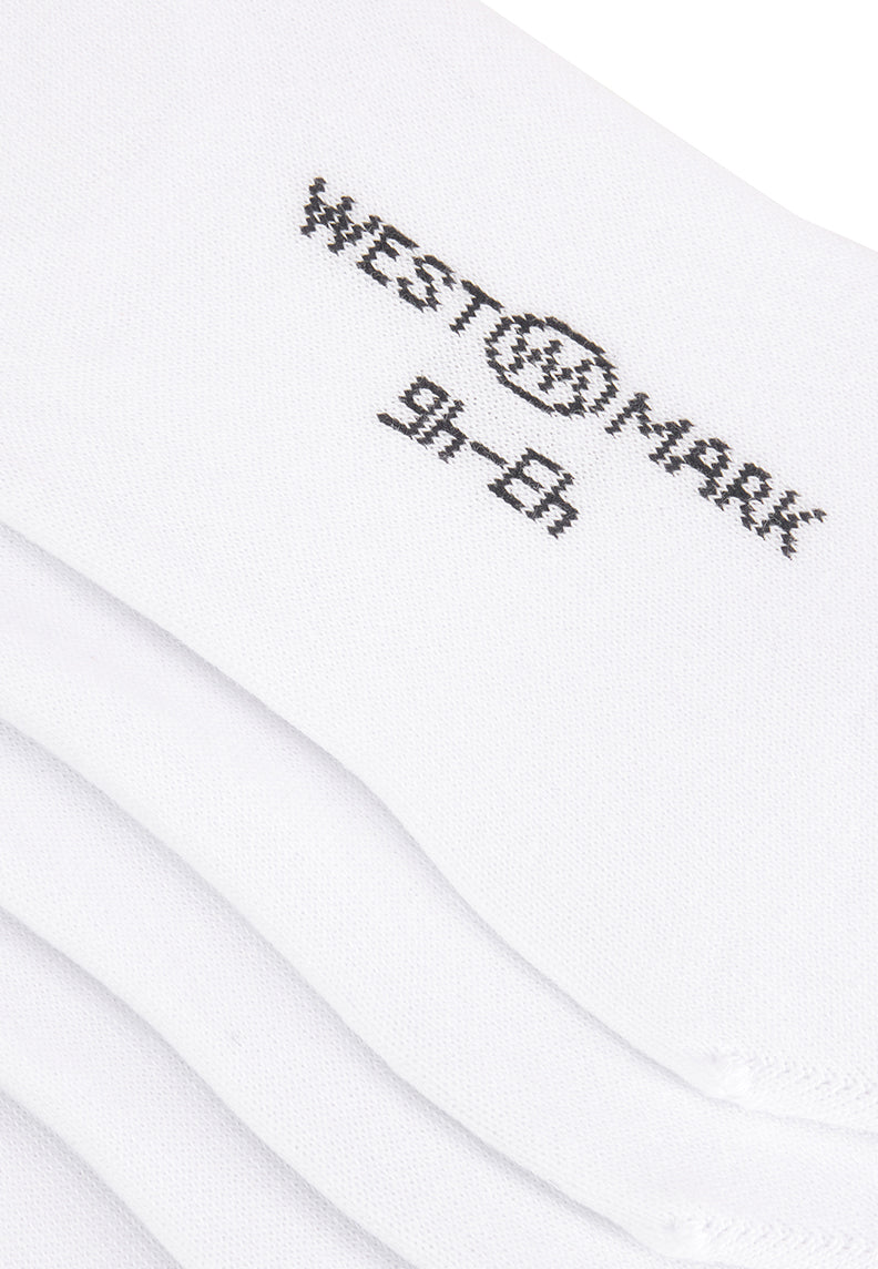 7'li Beyaz Pamuk Karışımlı Kısa Kadın Çorap Seti INVISIBLE - Socks - Westmark London EU(TR) Store Organik Pamuklu Sürdürülebilir Moda