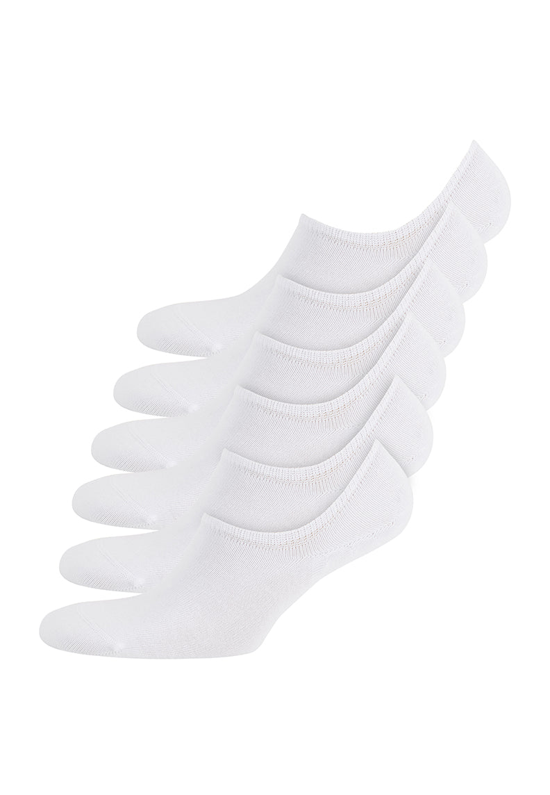INVISIBLE SOCKS 6-PACK in White - Socks - Westmark London EU(TR) Store Organik Pamuklu Sürdürülebilir Moda