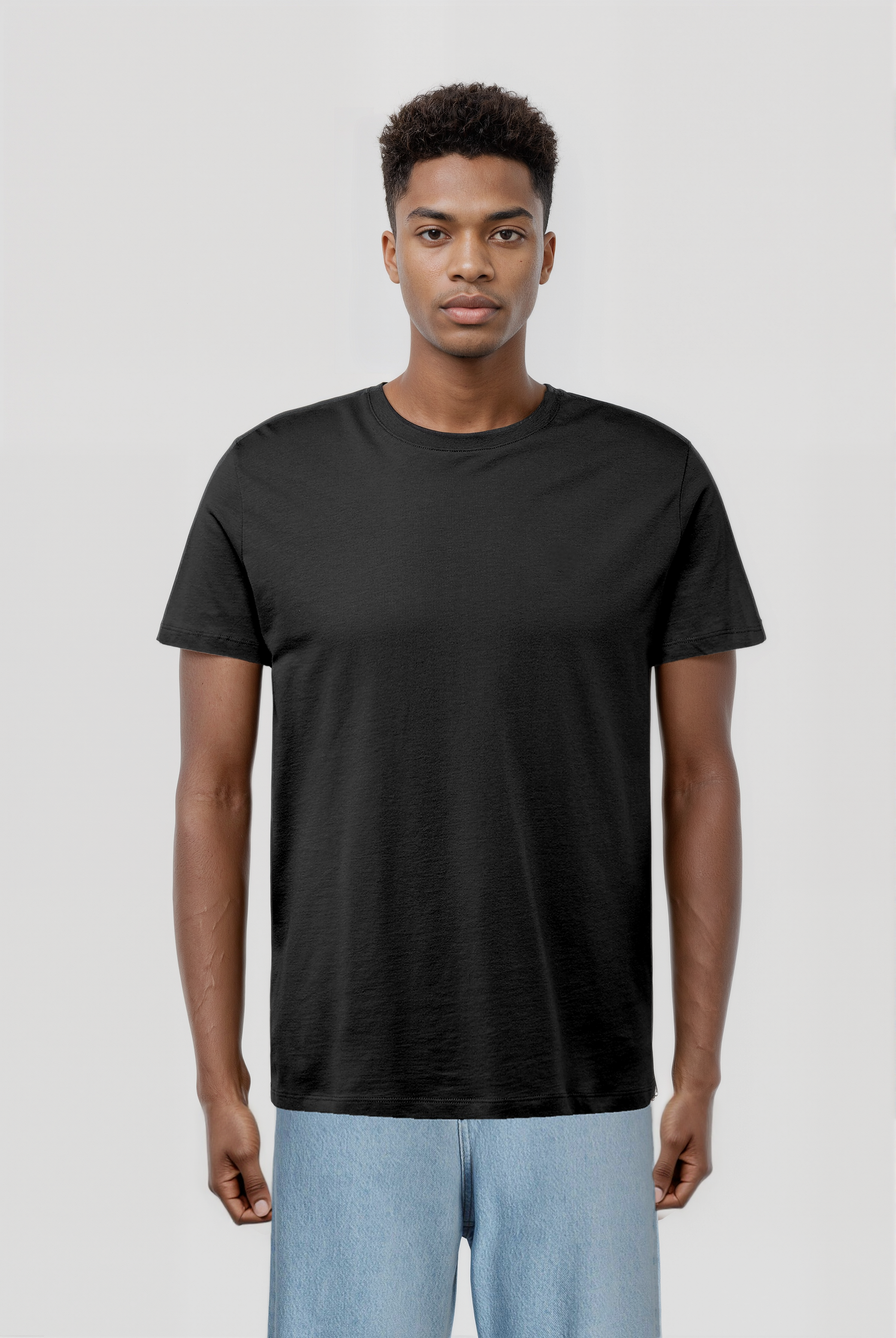 Siyah Bisiklet Yaka Kısa Kollu Erkek T-Shirt WILLIAM - T-Shirt - Westmark London EU(TR) Store Organik Pamuklu Sürdürülebilir Moda