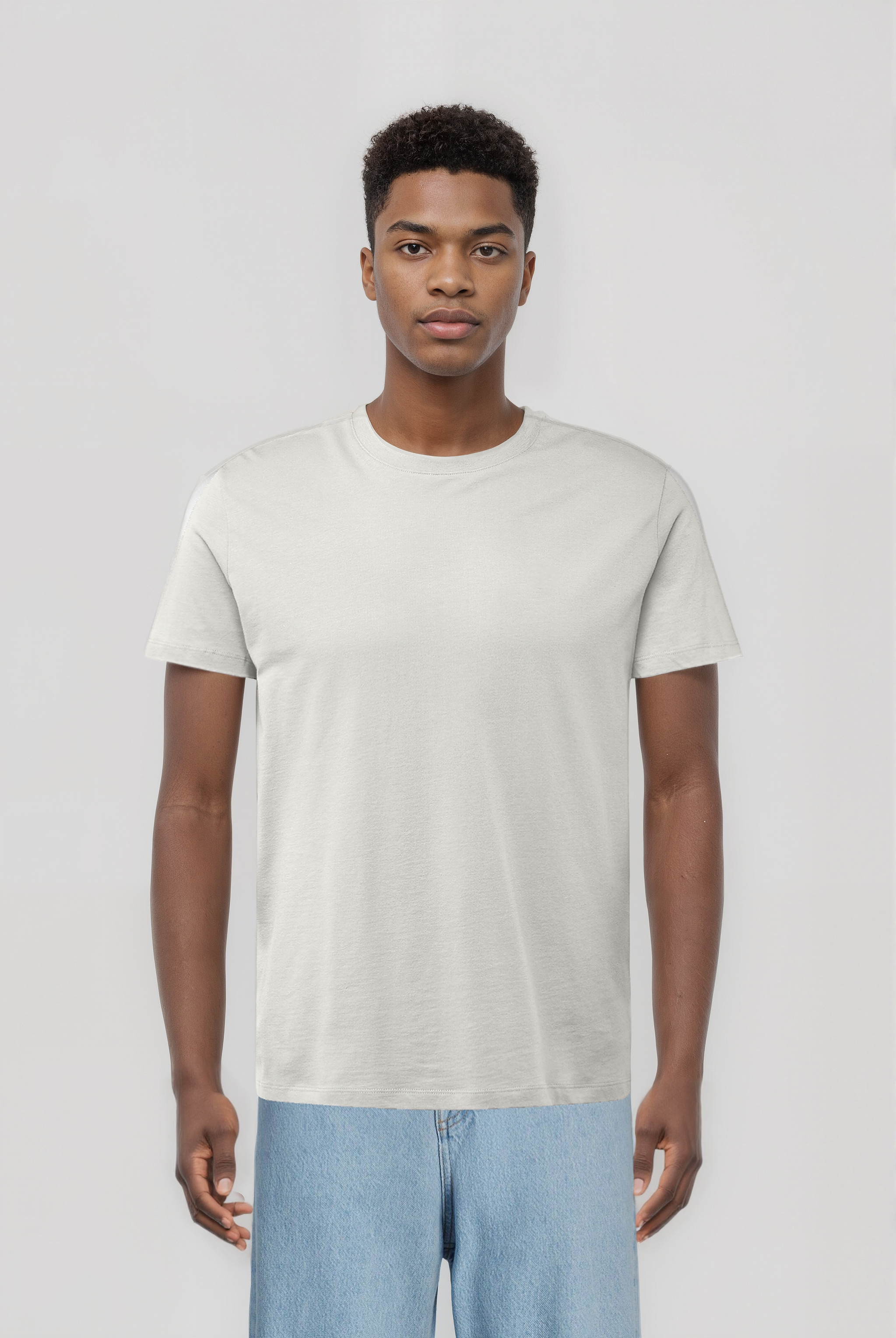 Kırık Beyaz Bisiklet Yaka Kısa Kollu Erkek T-Shirt WILLIAM - T-Shirt - Westmark London EU(TR) Store Organik Pamuklu Sürdürülebilir Moda