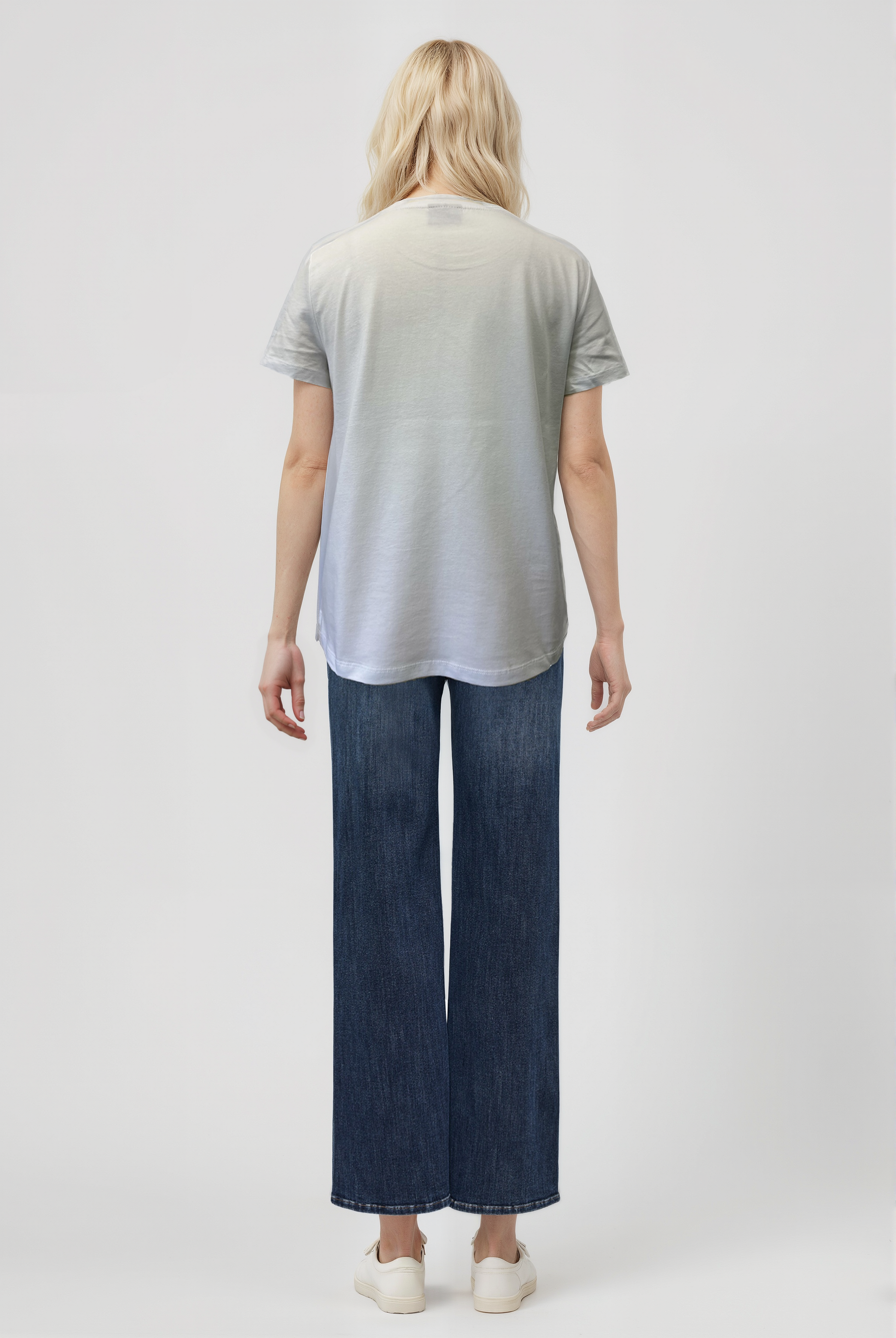 Beyaz Bisiklet Yaka Kısa Kollu Kadın T-Shirt TESS - T-Shirt - Westmark London EU(TR) Store Organik Pamuklu Sürdürülebilir Moda