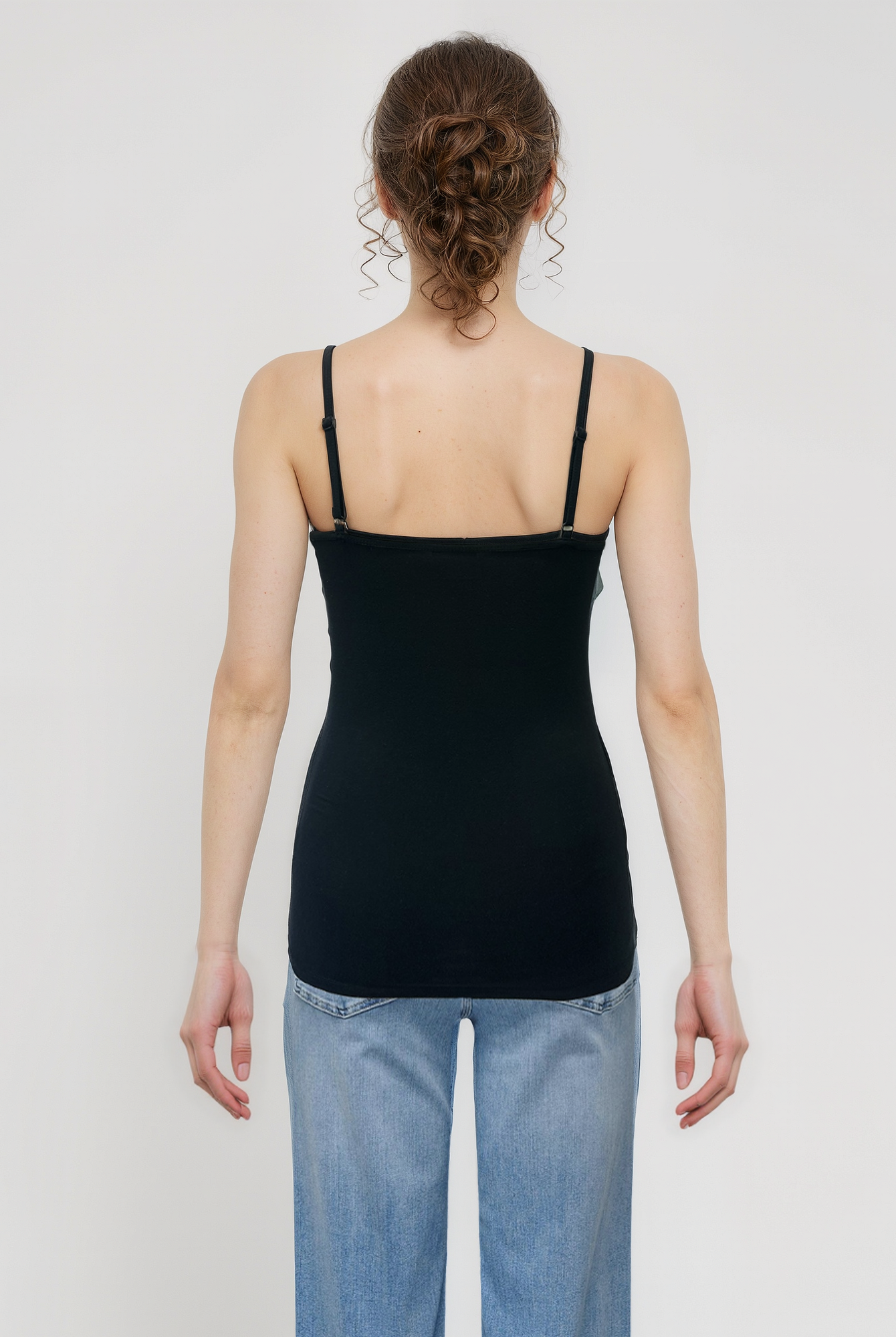 Mürekkep Siyahı Yuvarlak Yaka İp Askılı Kadın Top HARLEEN - Tops - Westmark London EU(TR) Store Organik Pamuklu Sürdürülebilir Moda