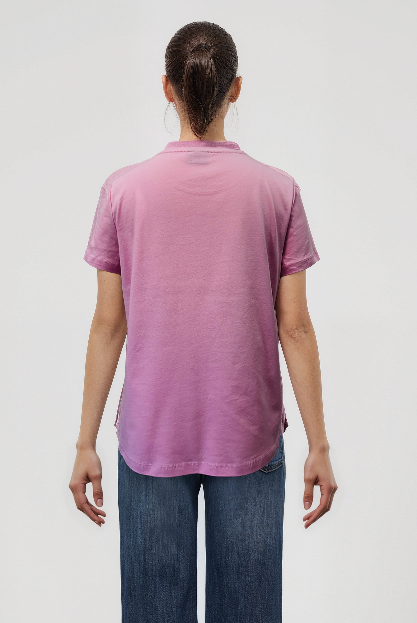 Pembe Bisiklet Yaka Kısa Kollu Kadın T-Shirt TESS - T-Shirt - Westmark London EU(TR) Store Organik Pamuklu Sürdürülebilir Moda