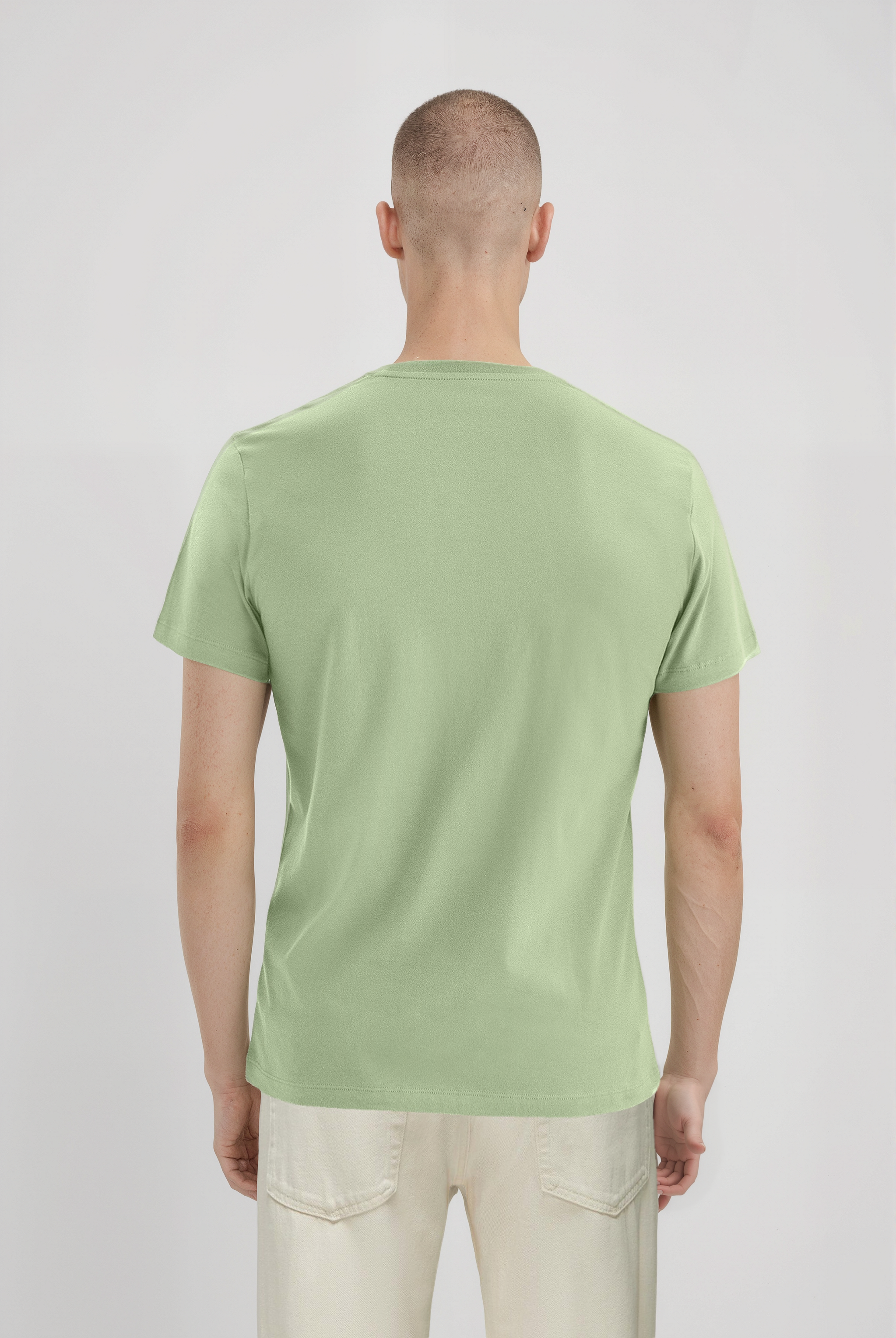 Açık Gri Bisiklet Yaka Kısa Kollu Erkek T-Shirt WILLIAM - T-Shirt - Westmark London EU(TR) Store Organik Pamuklu Sürdürülebilir Moda